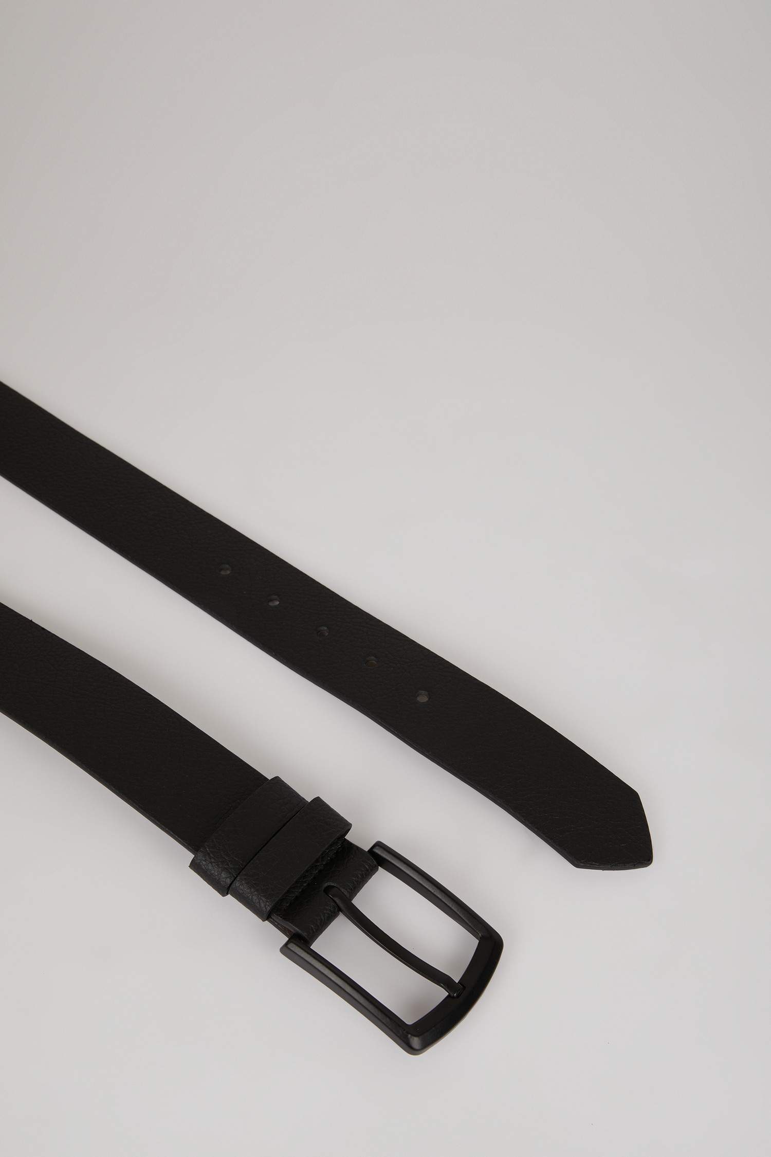 Erkek Dikdörtgen Toka Suni Deri Jean Kemeri