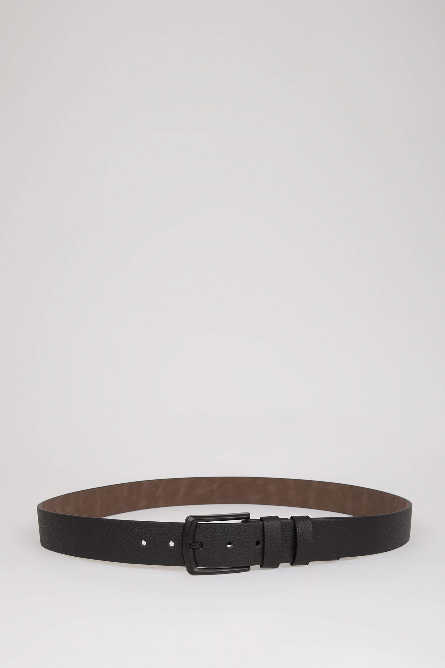 Erkek Dikdörtgen Toka Suni Deri Jean Kemeri