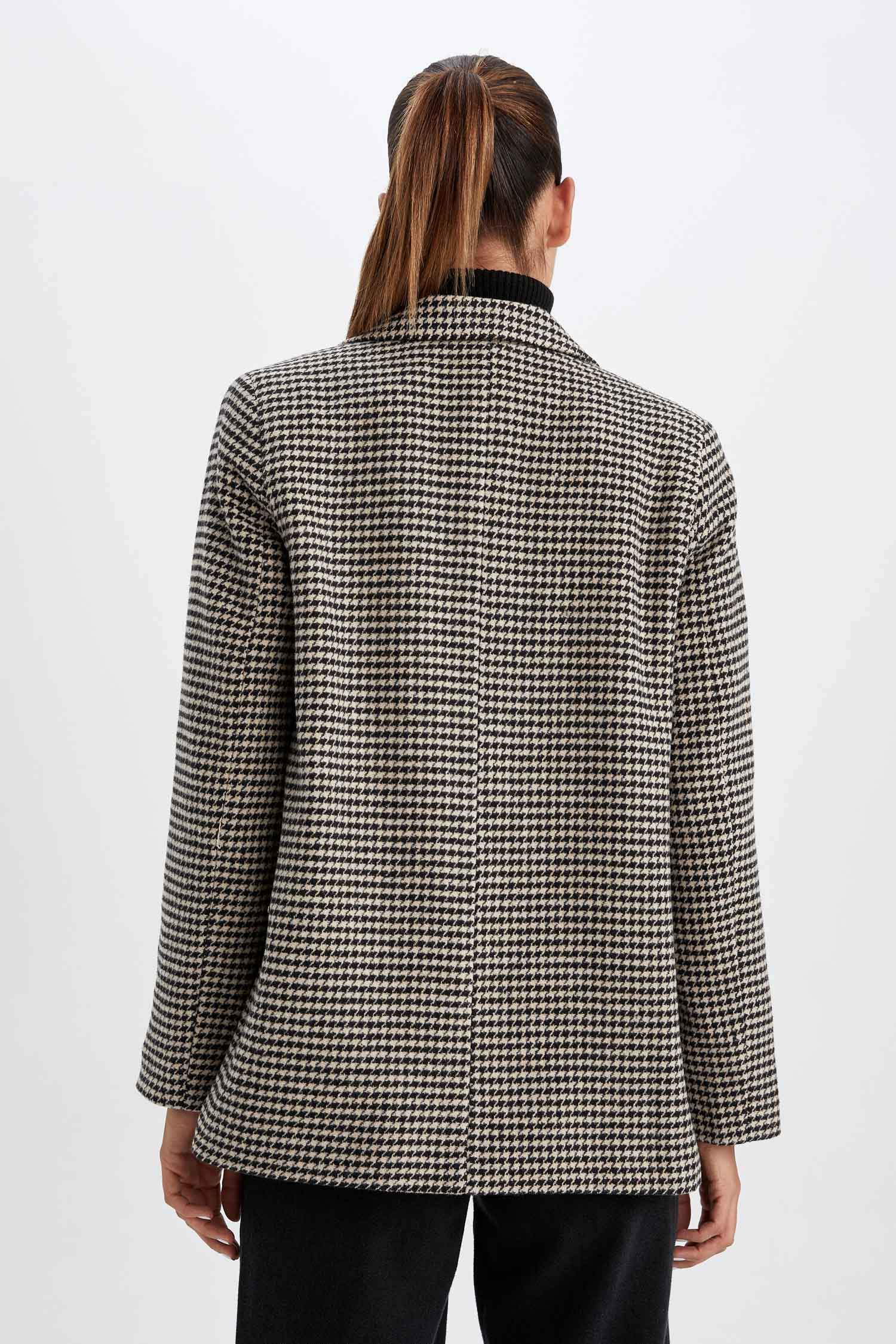 سترة بليزر قصة عادية مظهرصوفي