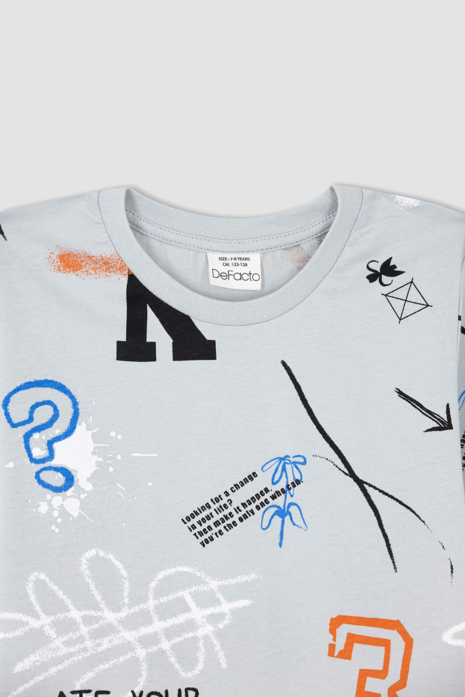 Футболка с коротким рукавом с принтом для мальчиков