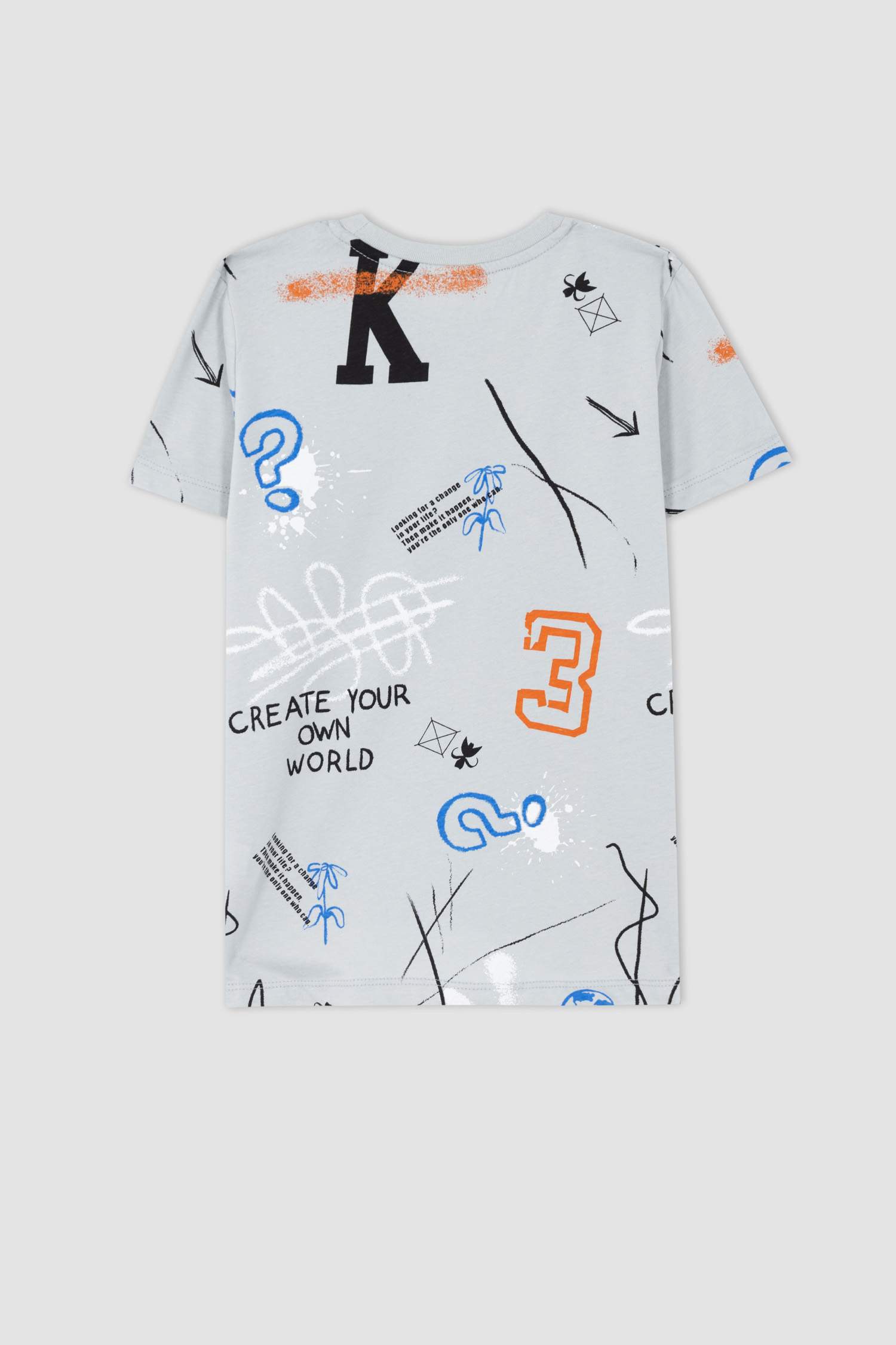 Футболка с коротким рукавом с принтом для мальчиков