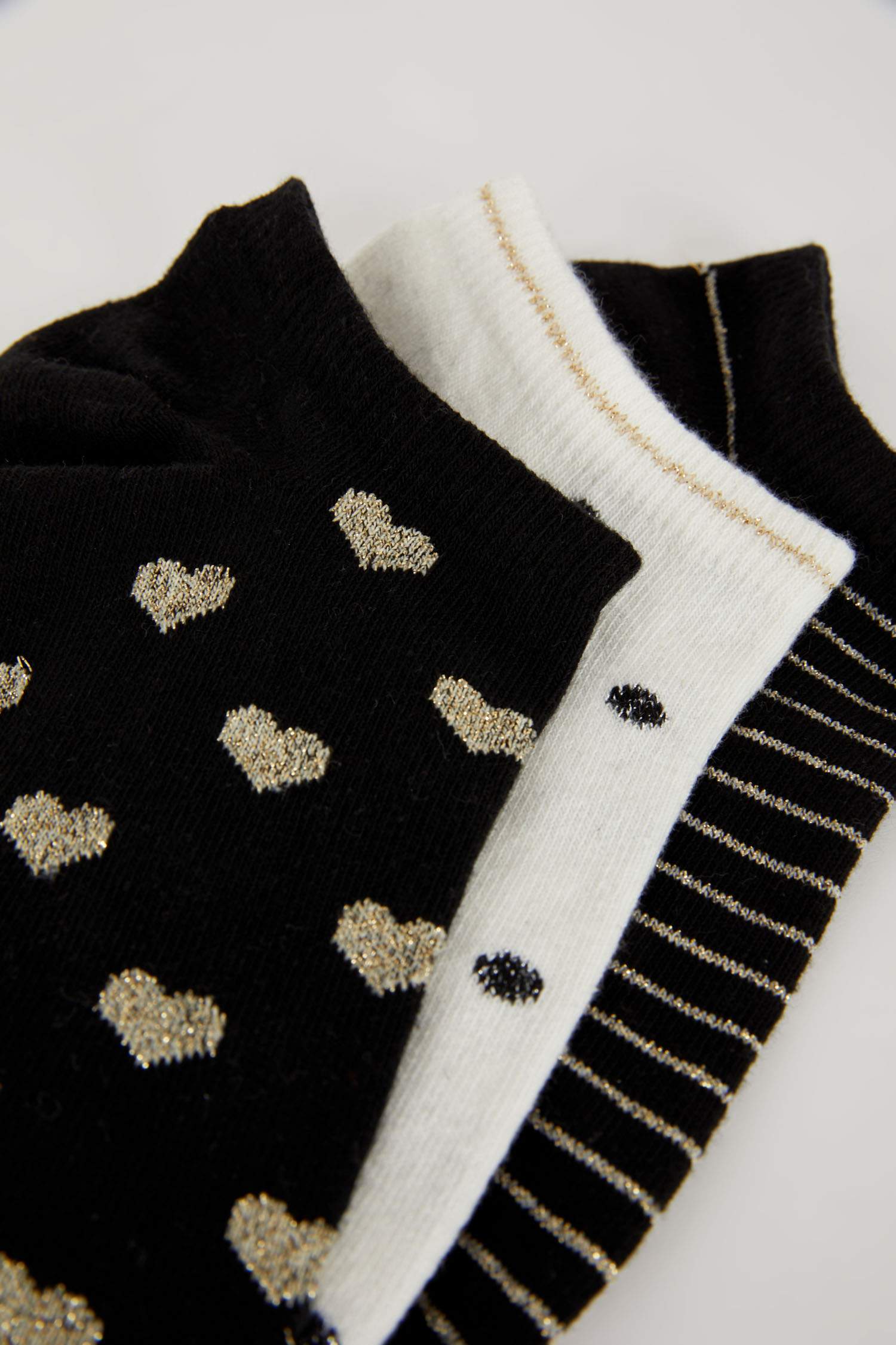 Women 3 Pack Cotton Booties Socks