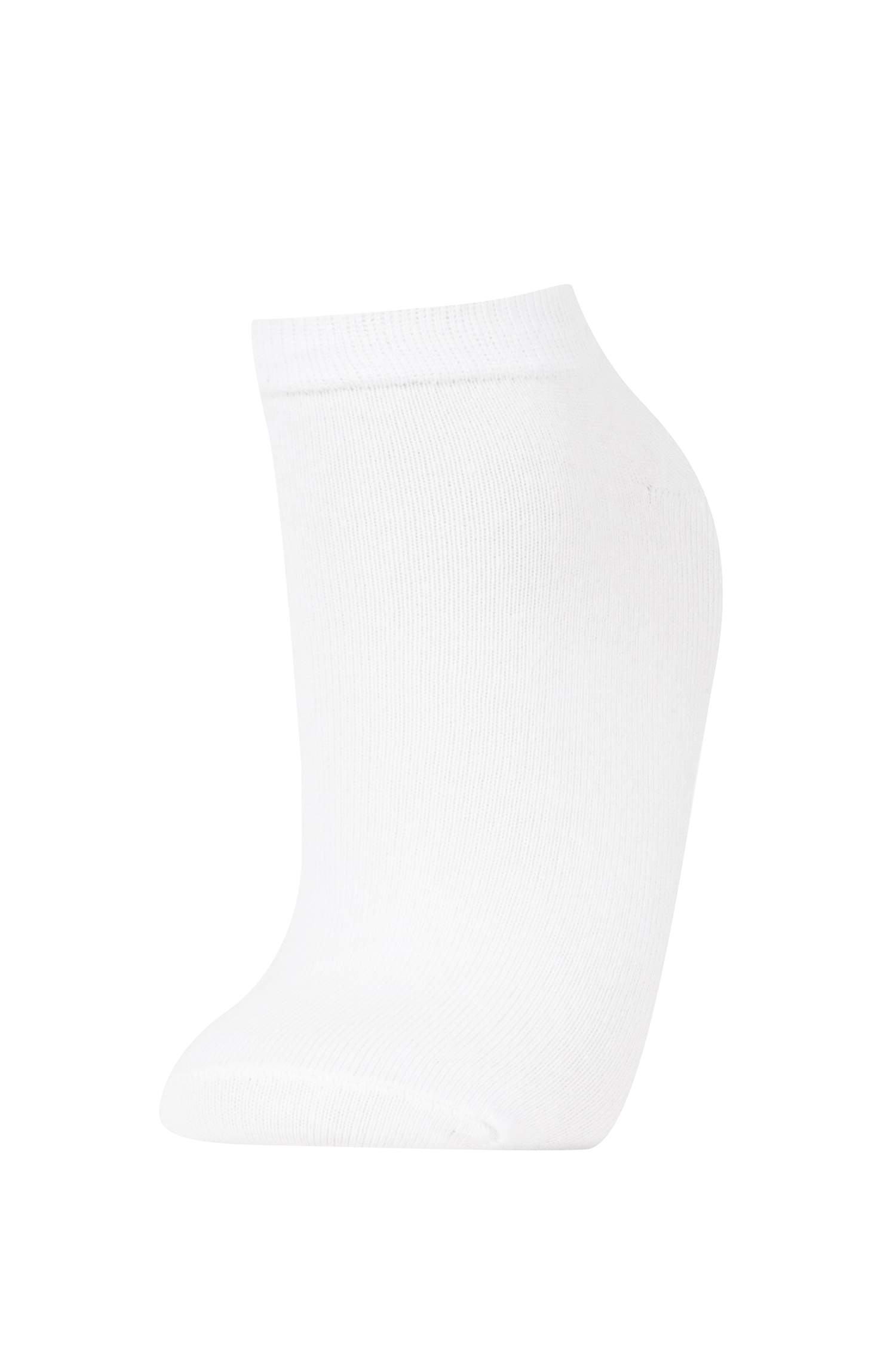 Kadın 5'li Pamuklu Puantiyeli Çizgili Patik Çorap