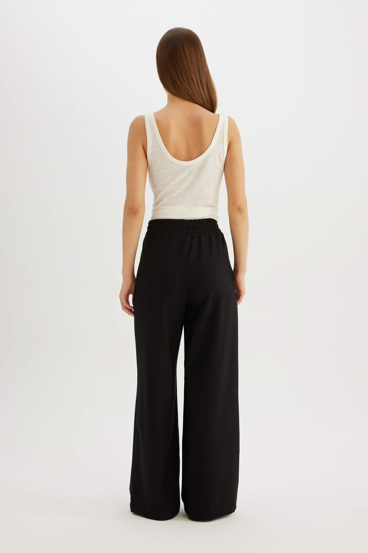 سروال كاجوال واسع برجل واسع