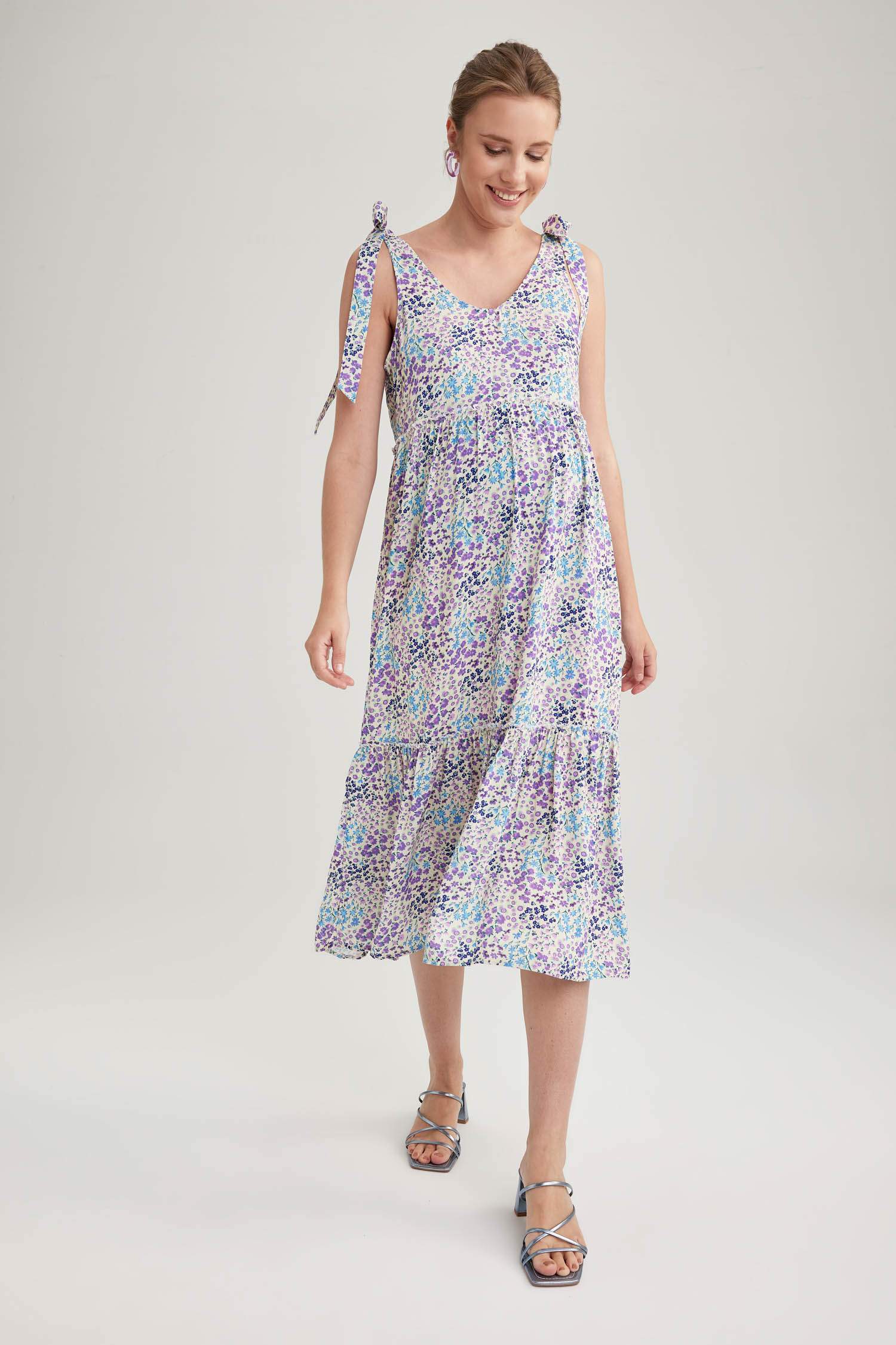 Regular Fit Long Maternity Dress