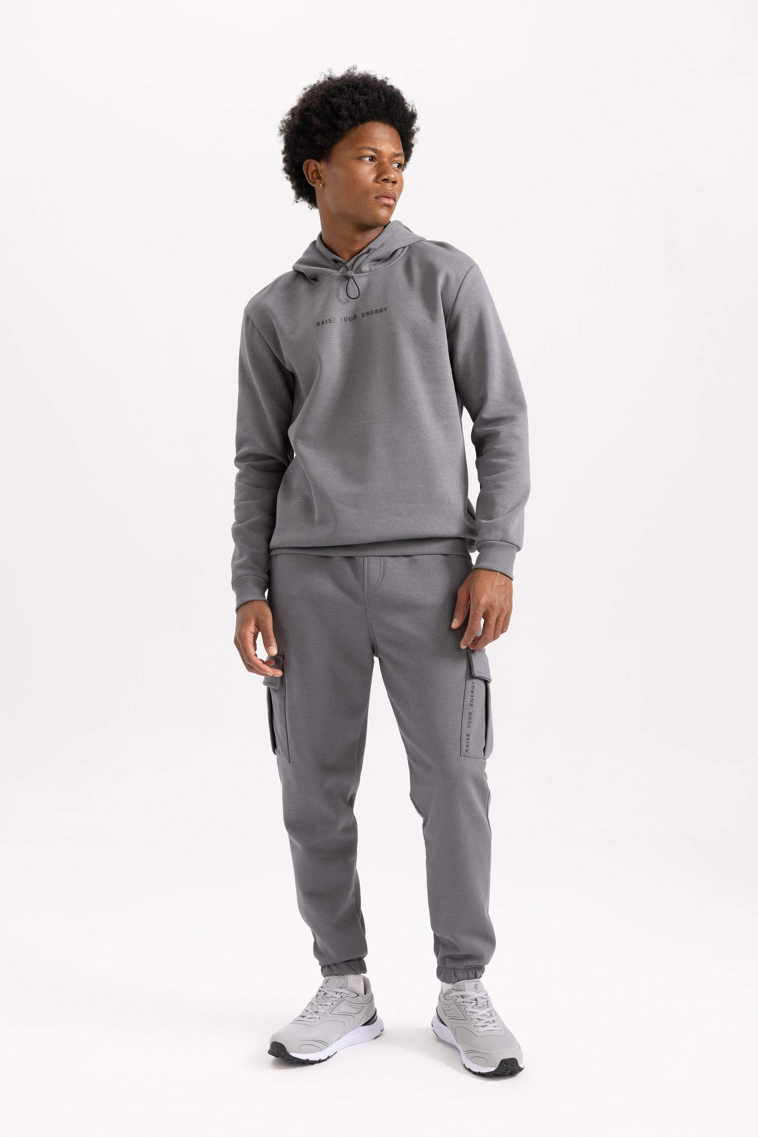 DeFactoFit Standard Fit Cargo Pocket Jogger Sweatpants