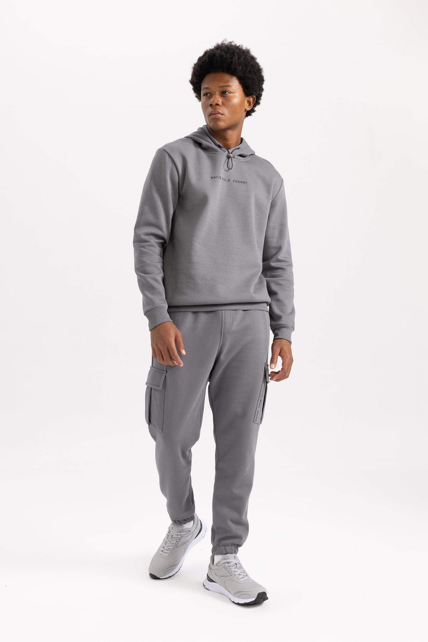 DeFactoFit Standard Fit Cargo Pocket Jogger Sweatpants