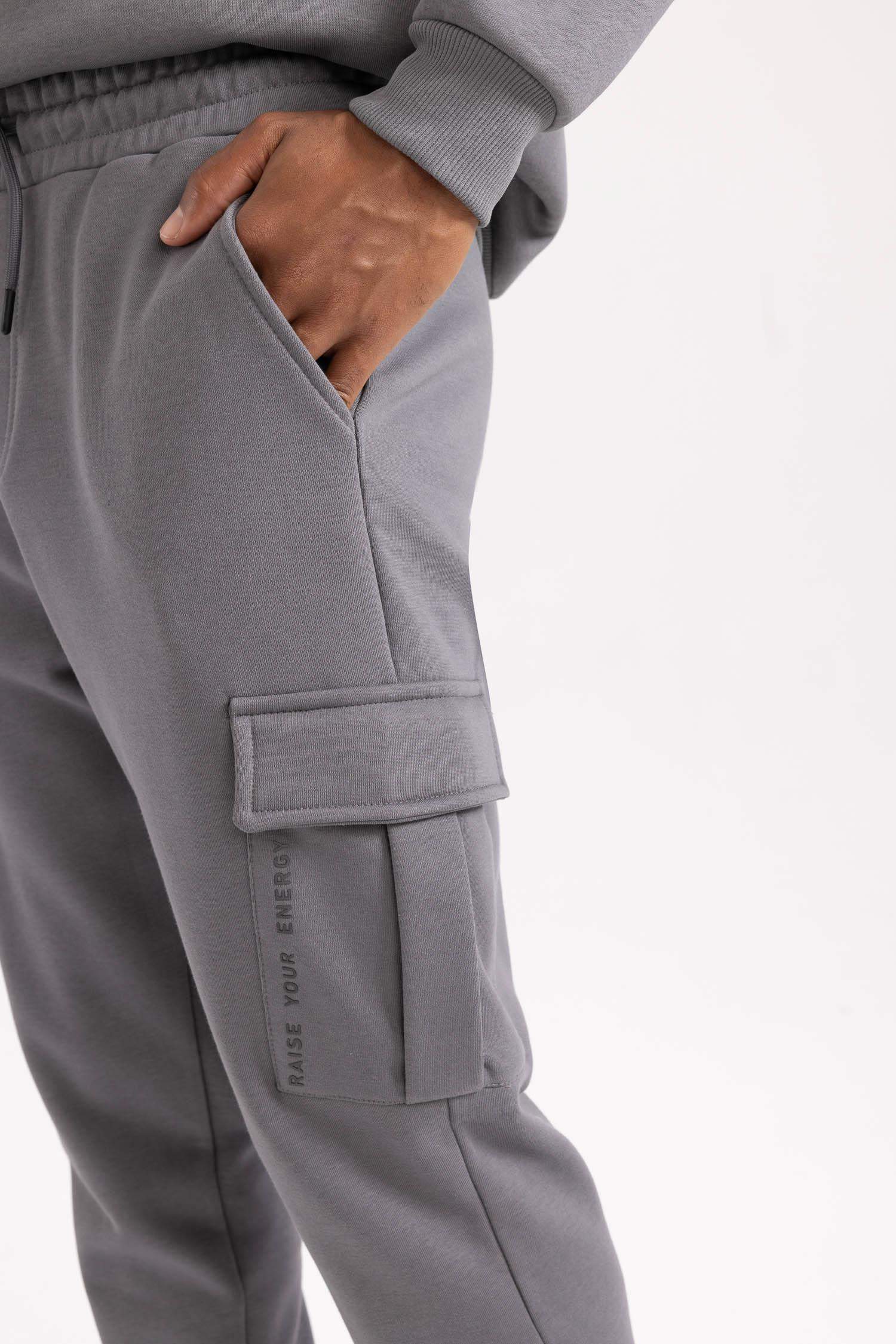 DeFactoFit Standard Fit Cargo Pocket Jogger Sweatpants