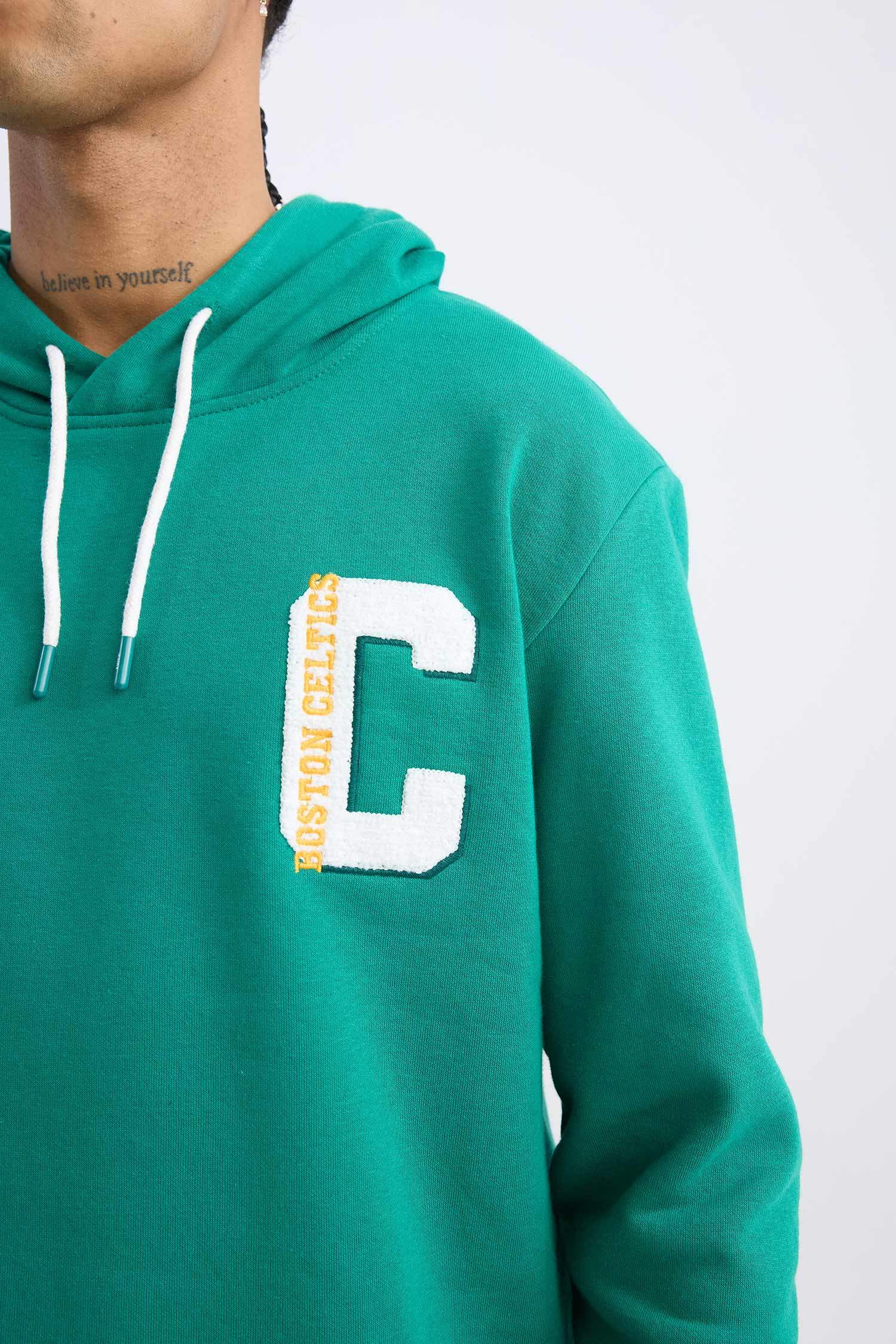 Sweat- Shirt Coupe Standard Encapuchonné à Manches Longues De DefactoFit NBA