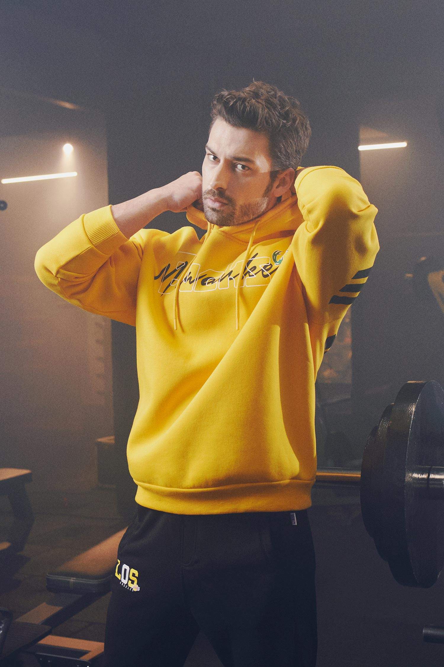 Yellow MAN Thick Sweatshirt Fabric Sweatshirt 2695154 | DeFacto
