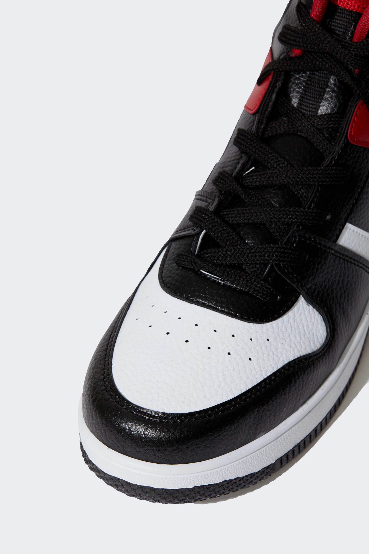 Defacto Erkek Suni Deri Bağcıklı Bilekli Sneaker Spor Ayakkabı. 7