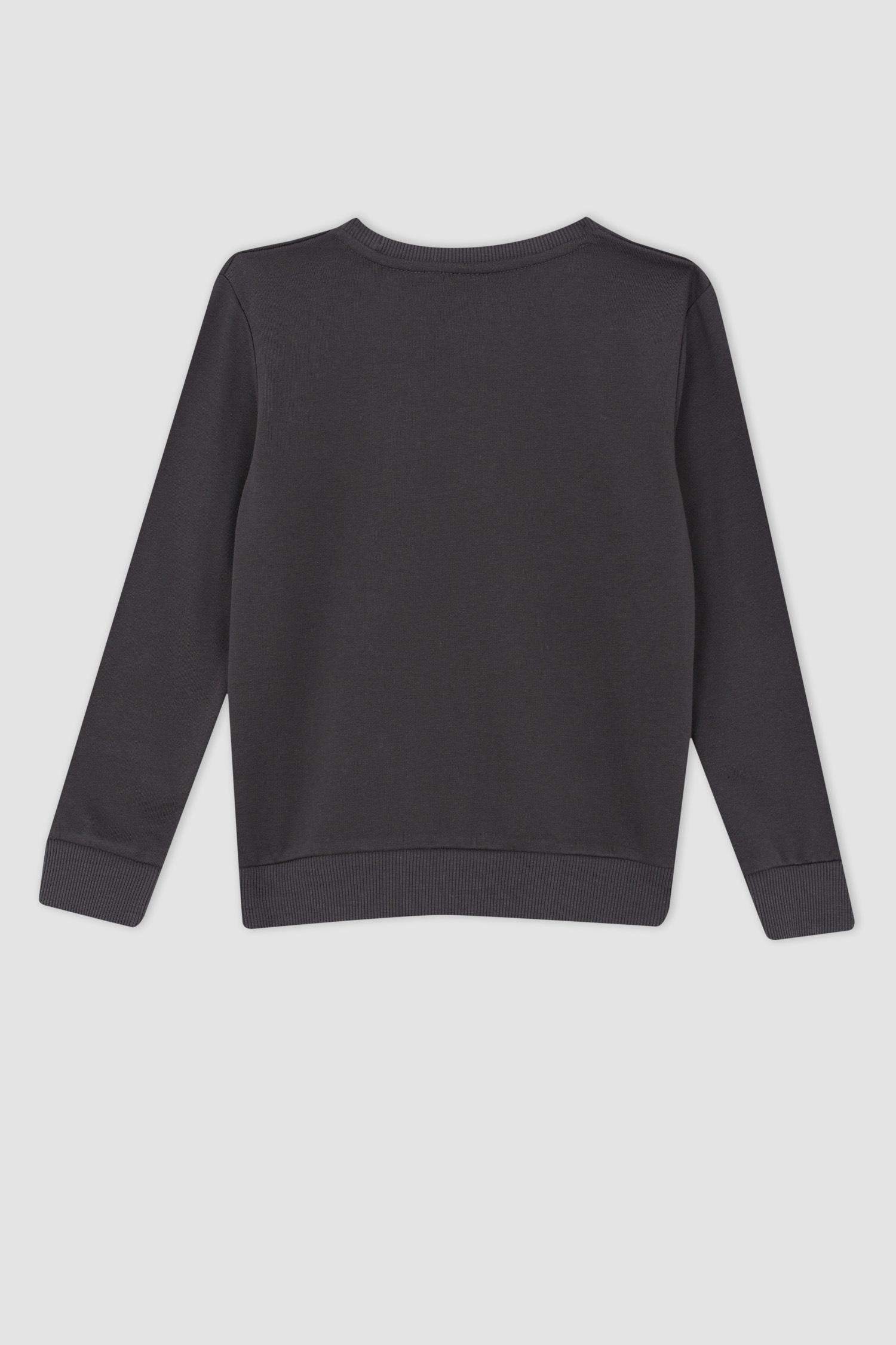 Erkek Çocuk Bisiklet Yaka Sweatshirt