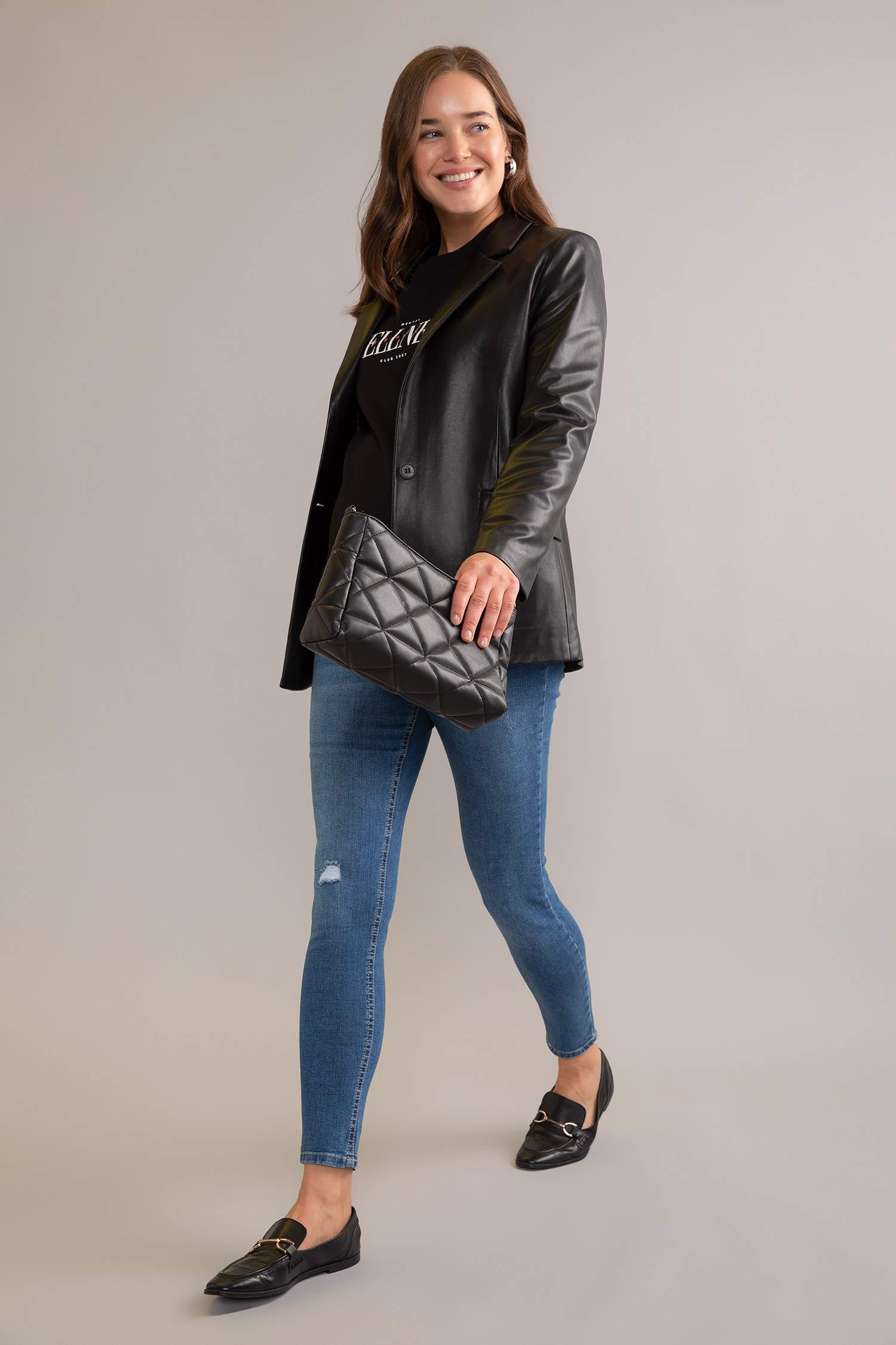 Skinny Fit Normal Waist Ripped Detailed Maternity Trousers