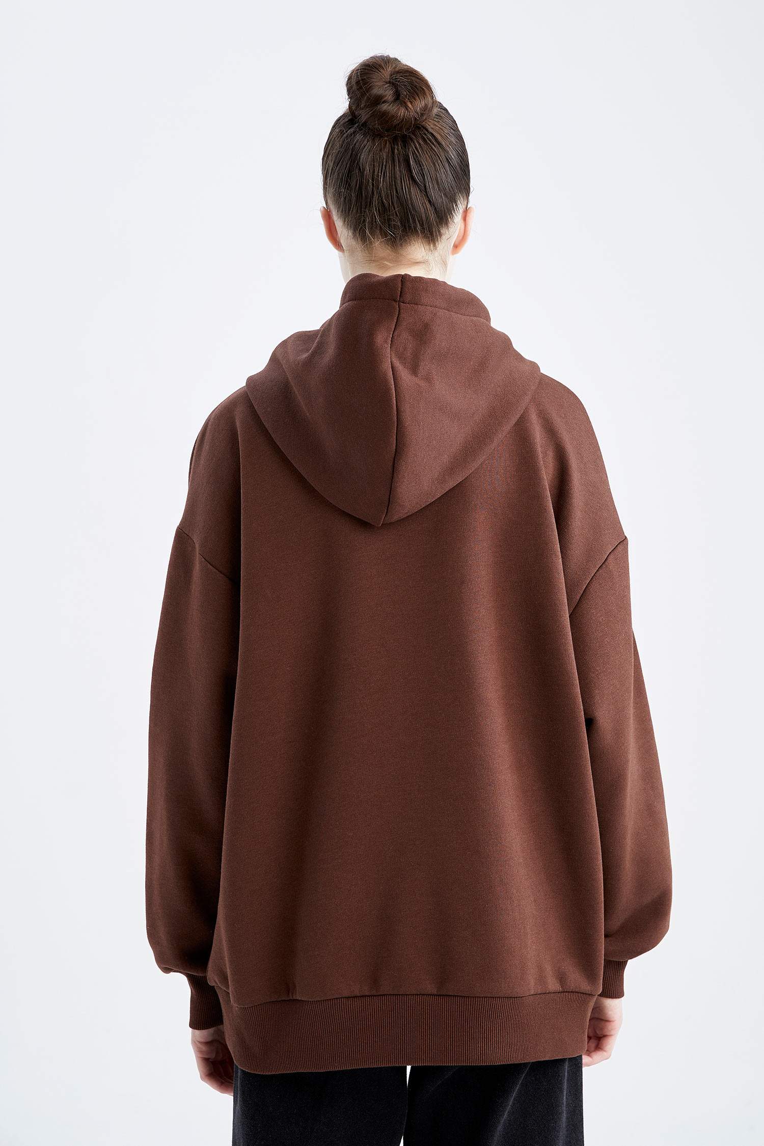 Свитшот оверсайз с капюшоном Rolling Stones с принтом