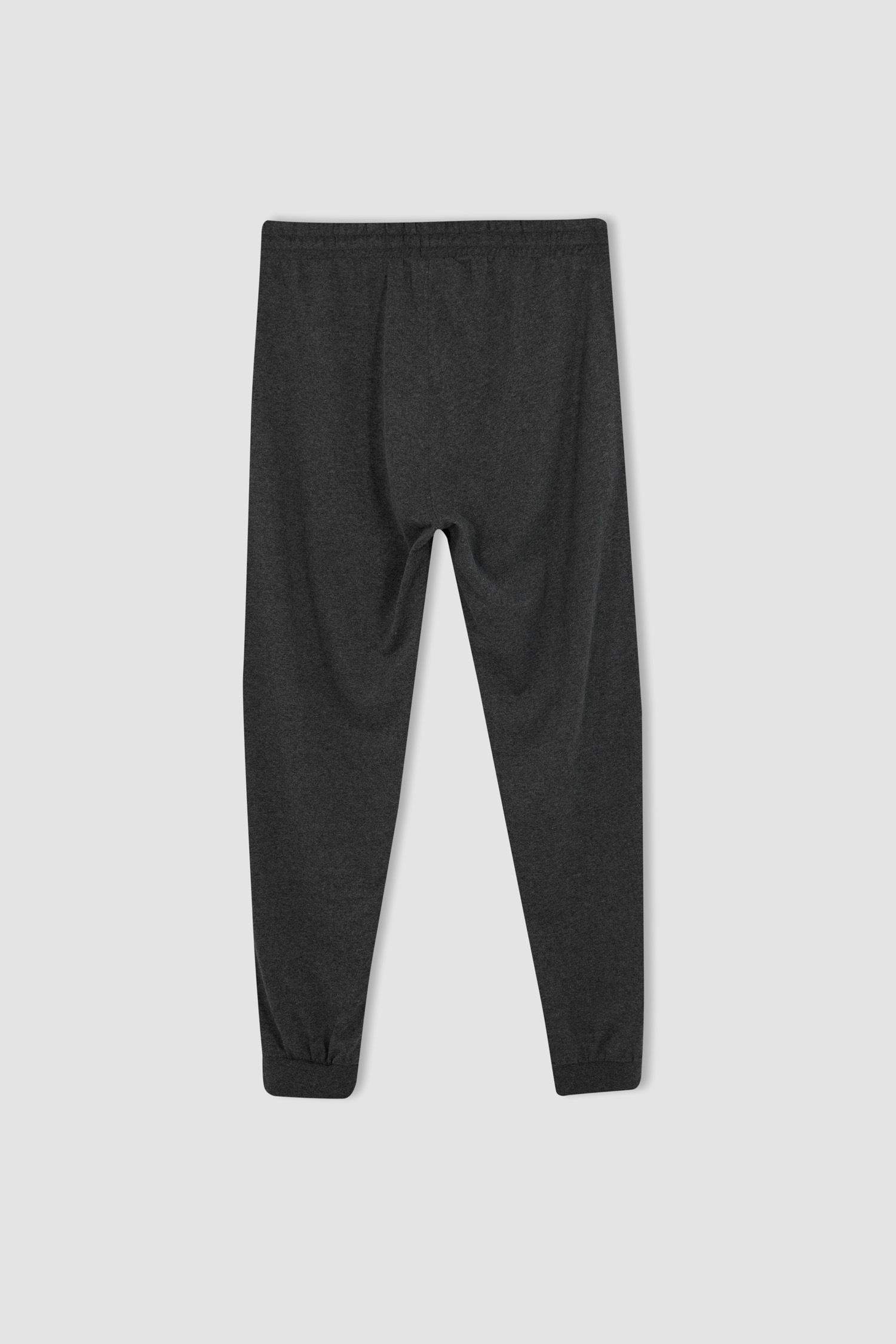 Anthracite Man Regular Fit Knitted Bottoms 2649717 | DeFacto