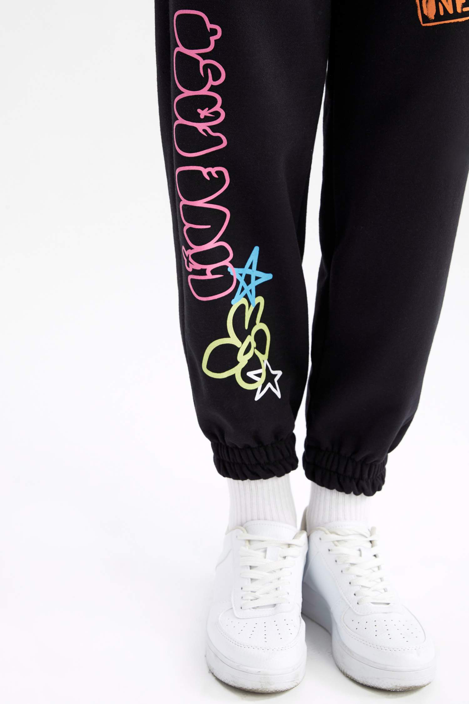 بنطلون سويت بانتس قصة فضاضة مطبوع