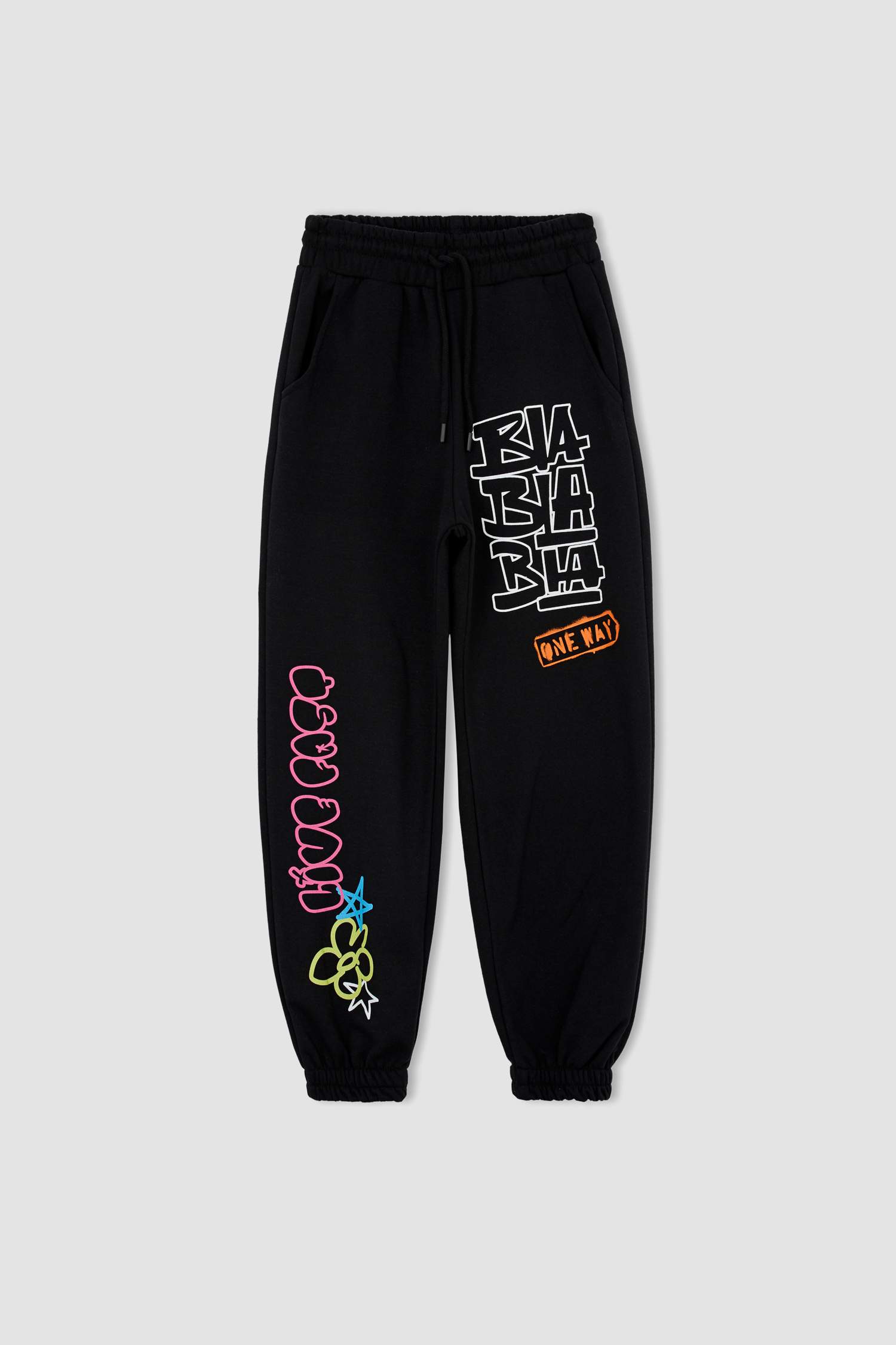 بنطلون سويت بانتس قصة فضاضة مطبوع