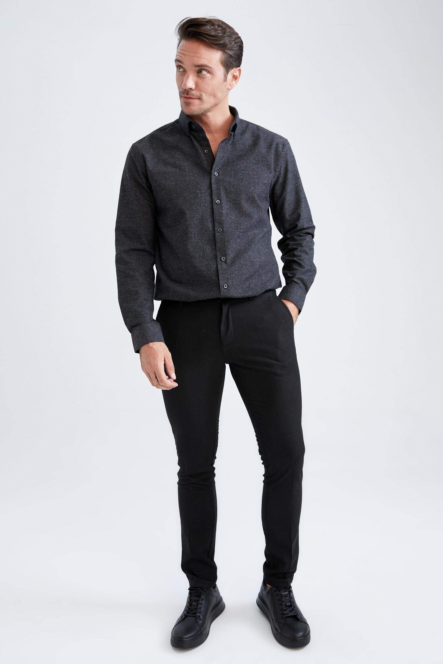 Defacto Tailored Fit Chino Pantolon. 5
