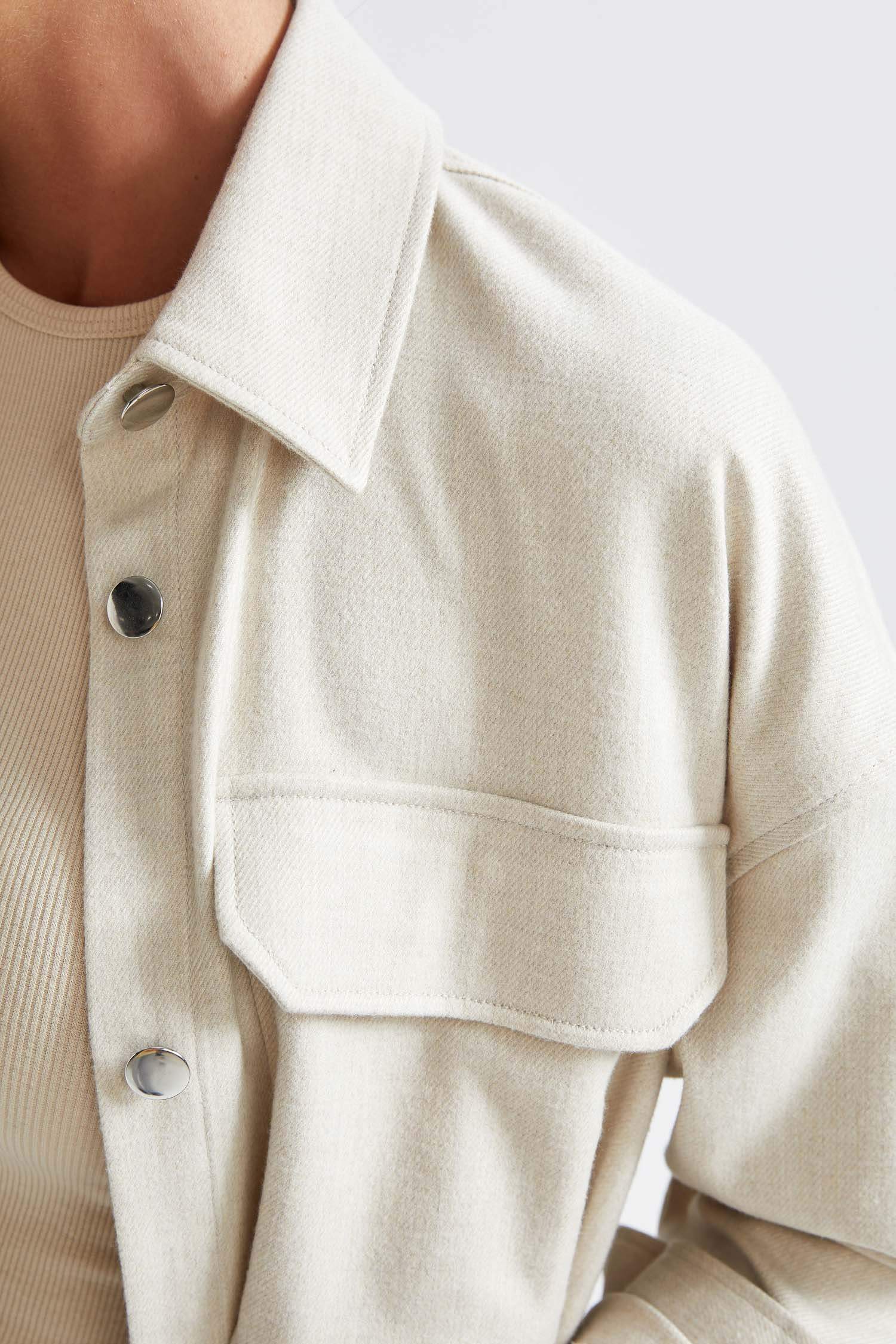 Shirt Collar Flannel Long Sleeve Shirt