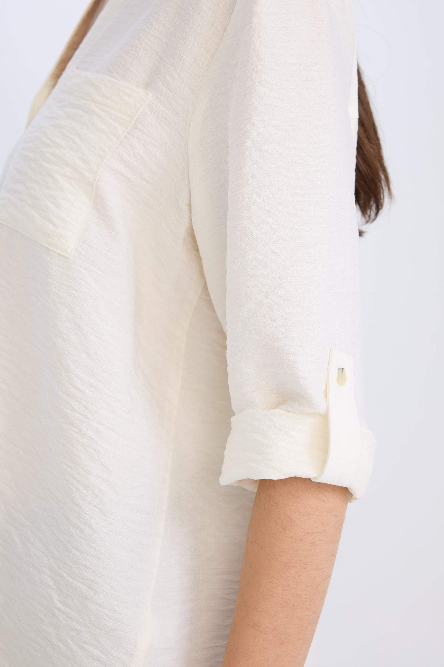 Regular Fit Basic Düz Uzun Kollu Gömlek