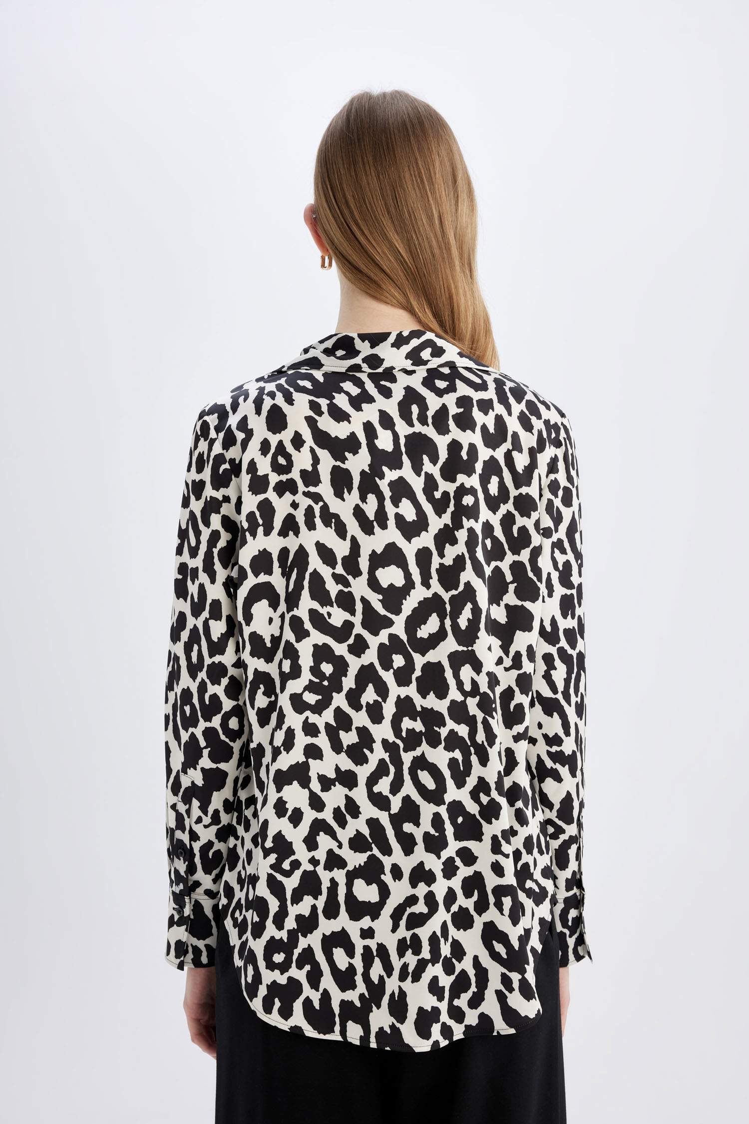 Рубашка оверсайз с длинным рукавом