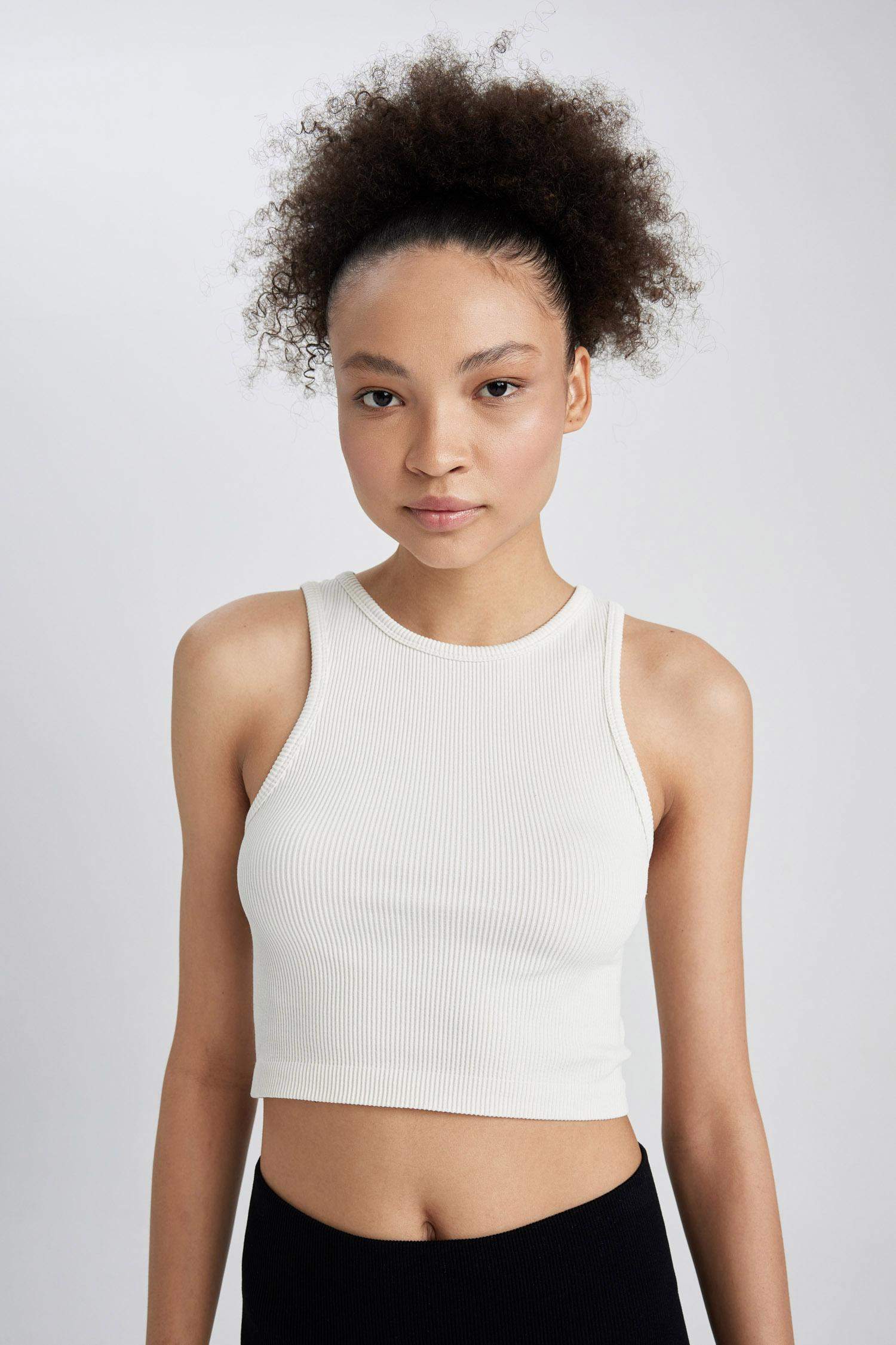 Top À Col Rond DefactoFit