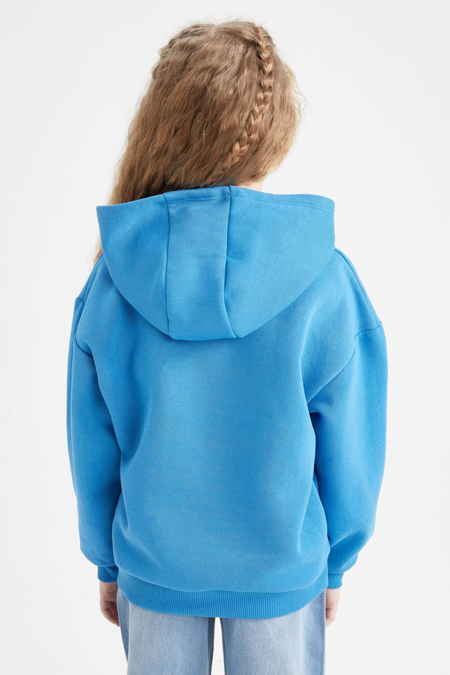 Світшот стандартного крою з товстої тканини для дівчаток