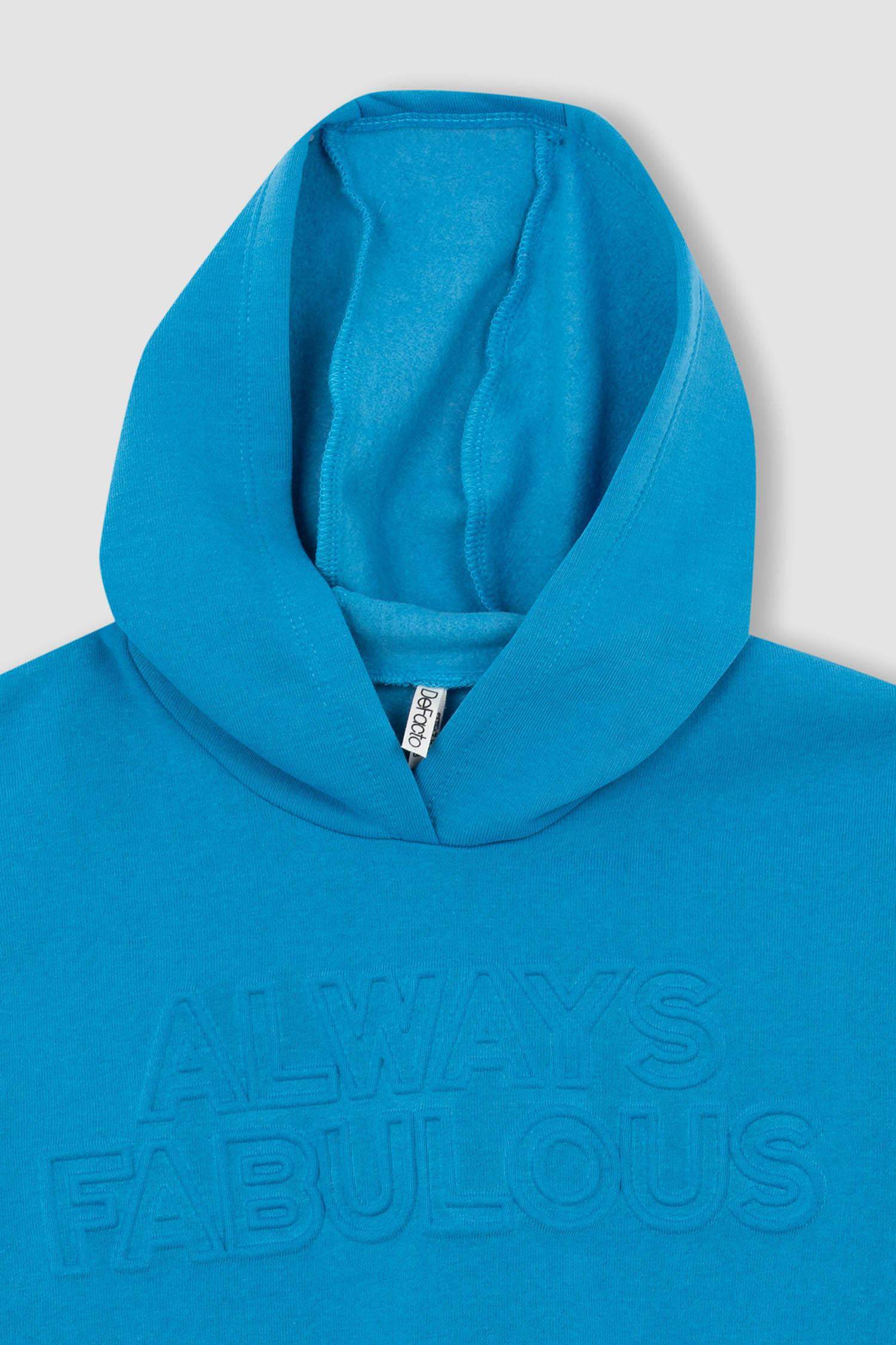 Світшот стандартного крою з товстої тканини для дівчаток