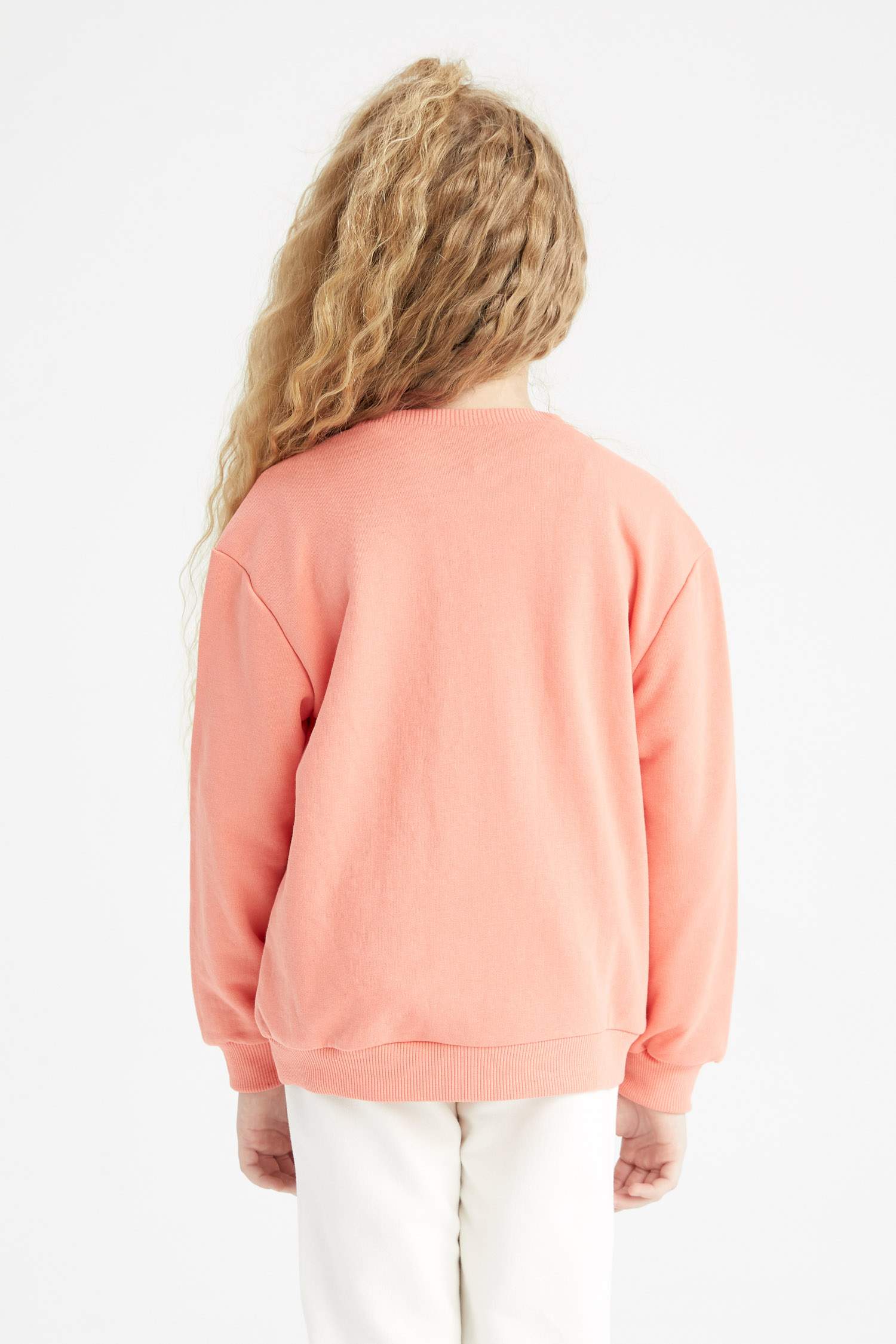 Світшот стандартного крою з товстої тканини для дівчаток