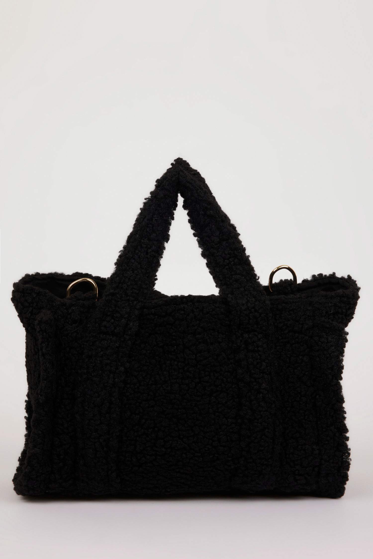 Kadın Basic Düz Pelüş Çapraz Çanta