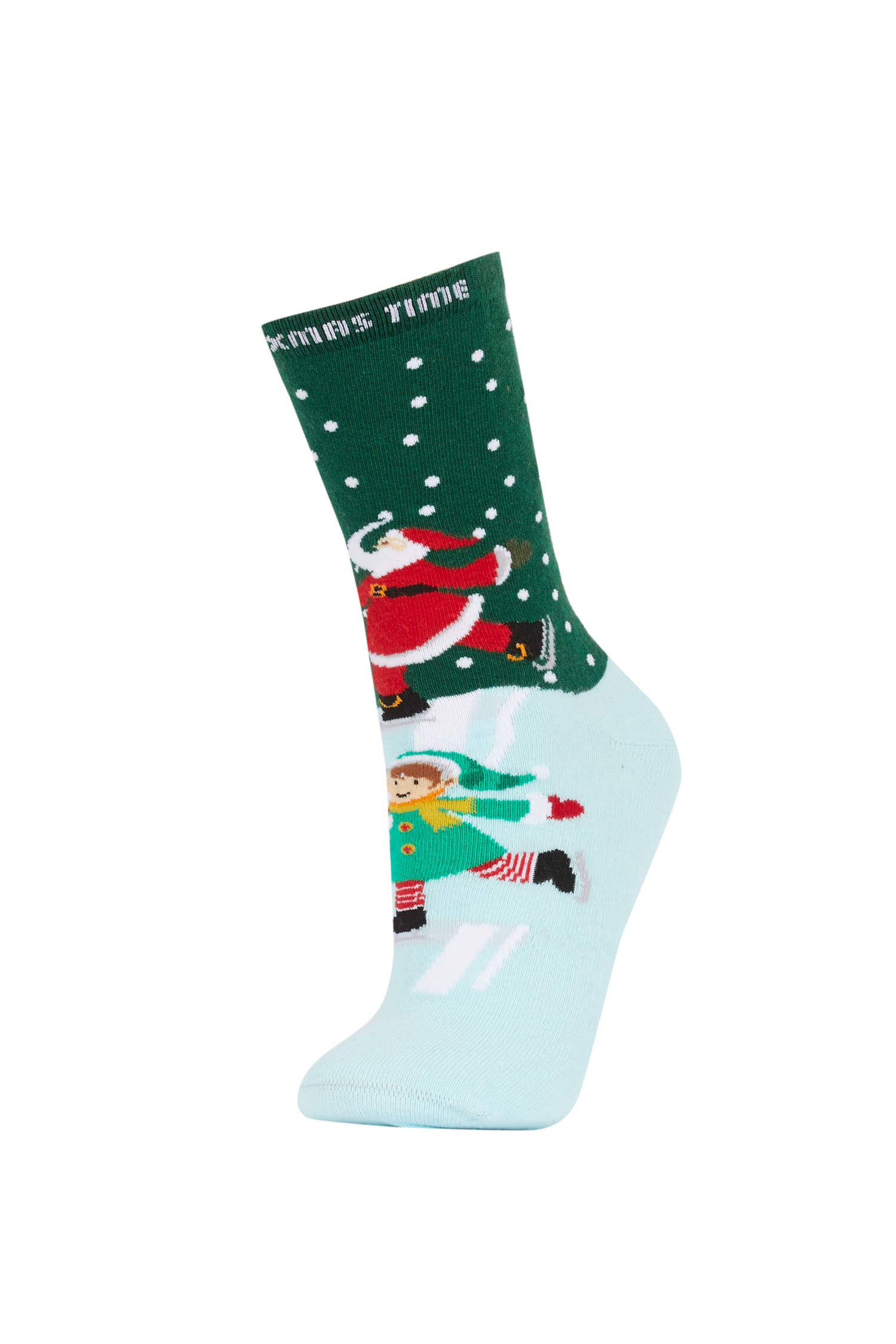 Mixed Color WOMEN Women Christmas Themed Cotton Long Socks 2711440 ...