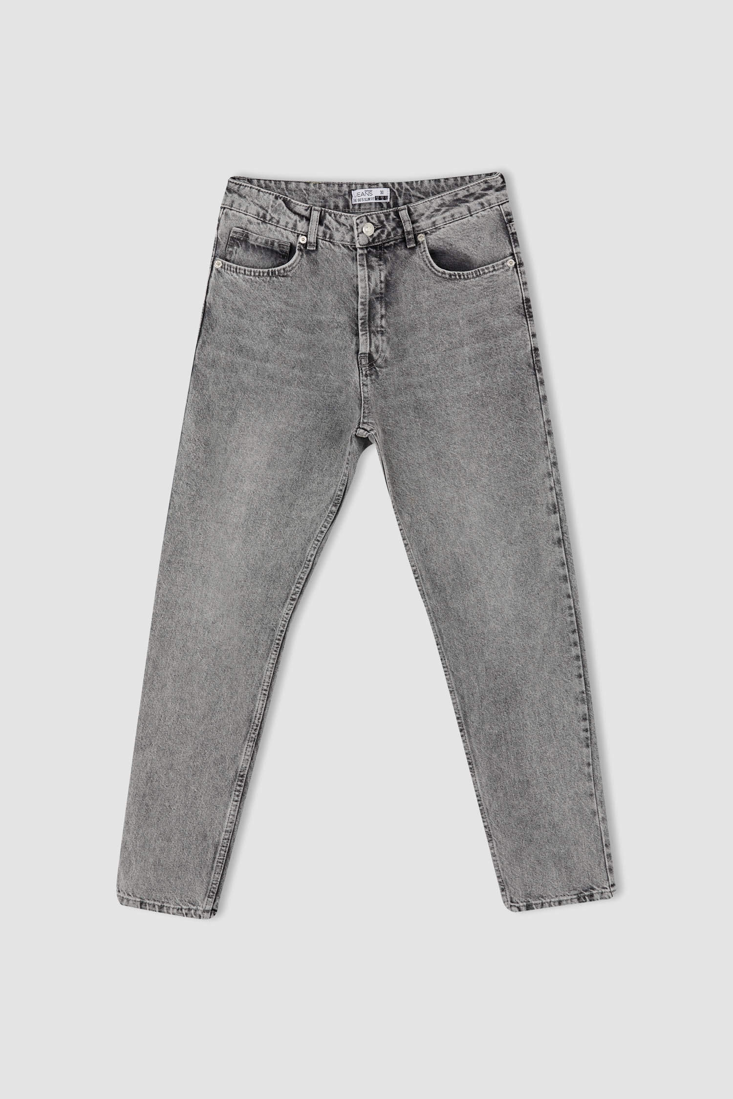 Defacto 90's Slim Fit Normal Bel Jean Pantolon. 7