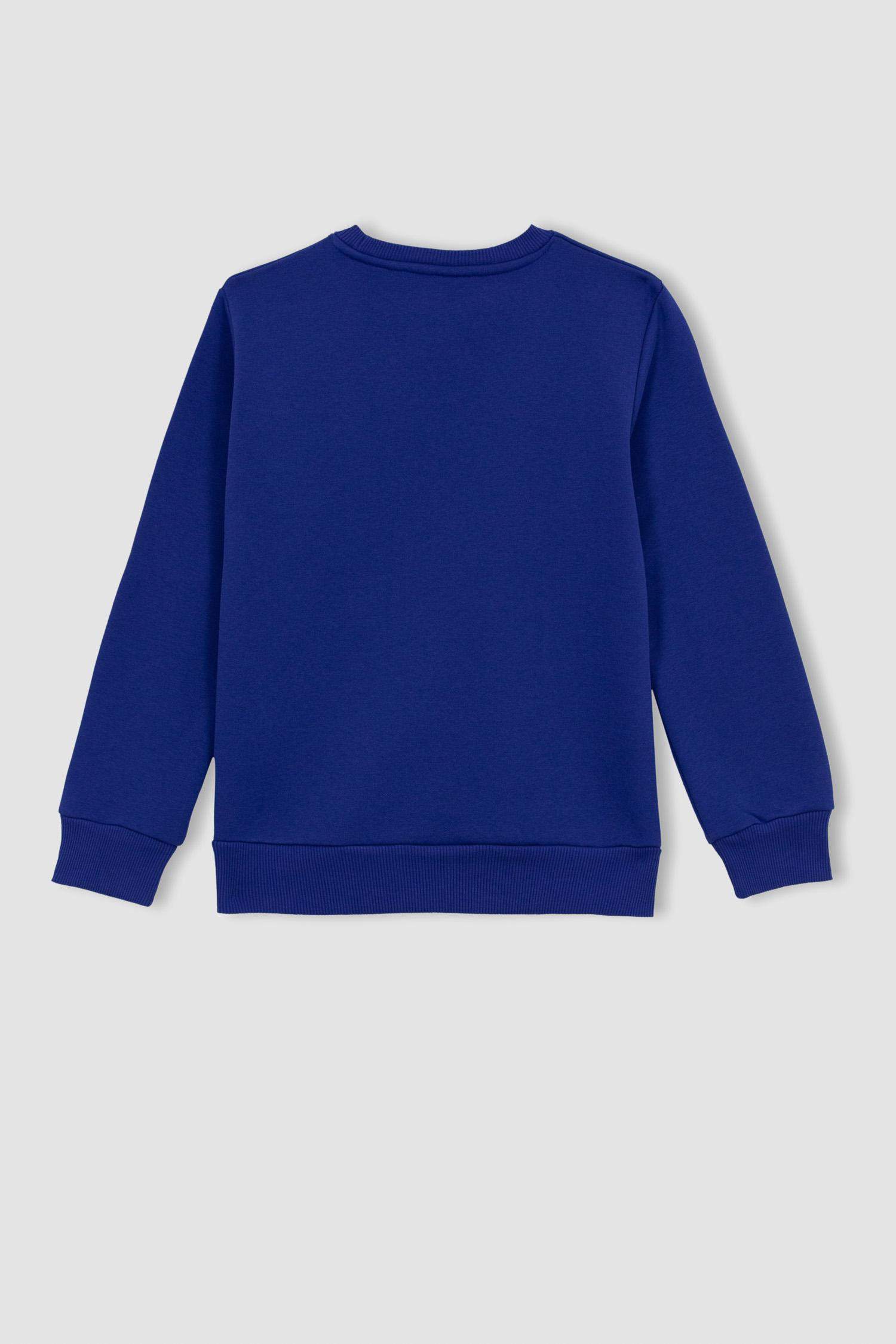 Blue BOYS & TEENS Boy Crew Neck Sweatshirt 2681800 DeFacto