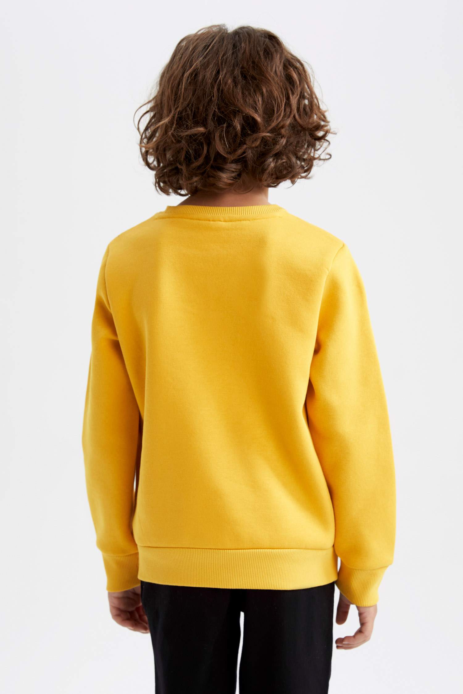 Erkek Çocuk Bisiklet Yaka Sweatshirt