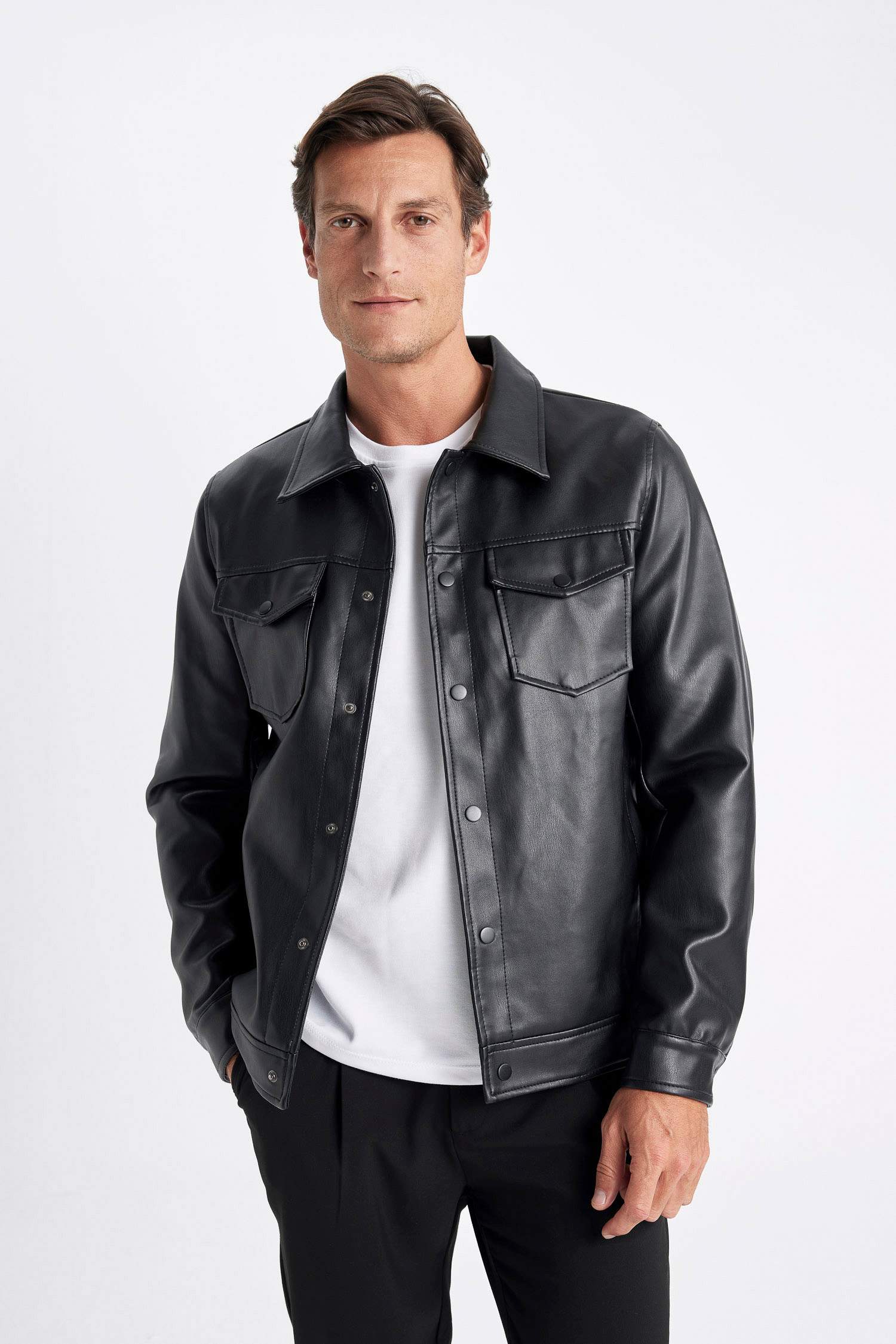 жейде мойыны толық астар ПУ Күртеше