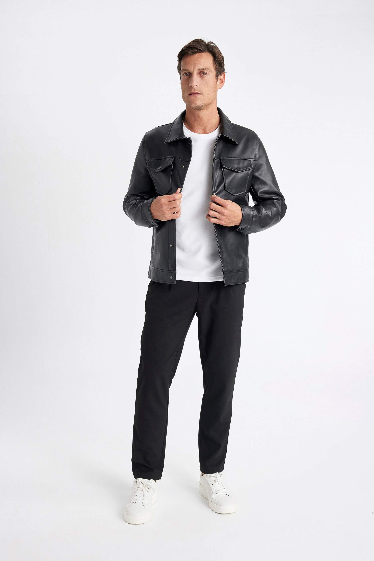 жейде мойыны толық астар ПУ Күртеше