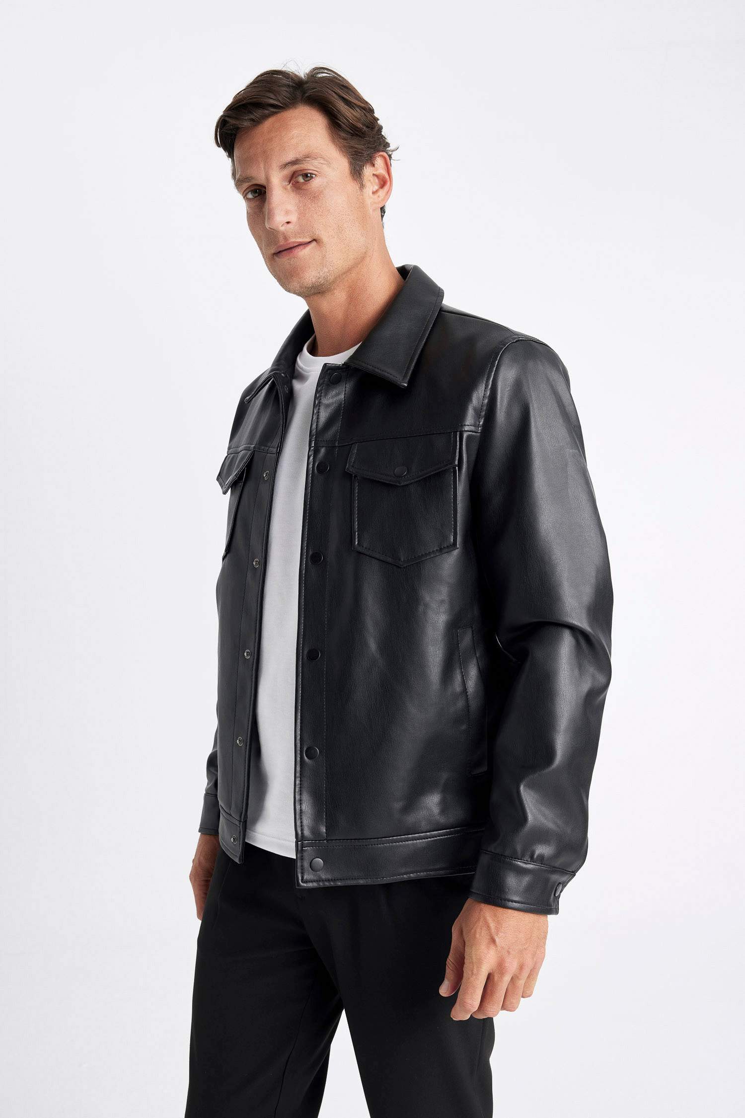 жейде мойыны толық астар ПУ Күртеше