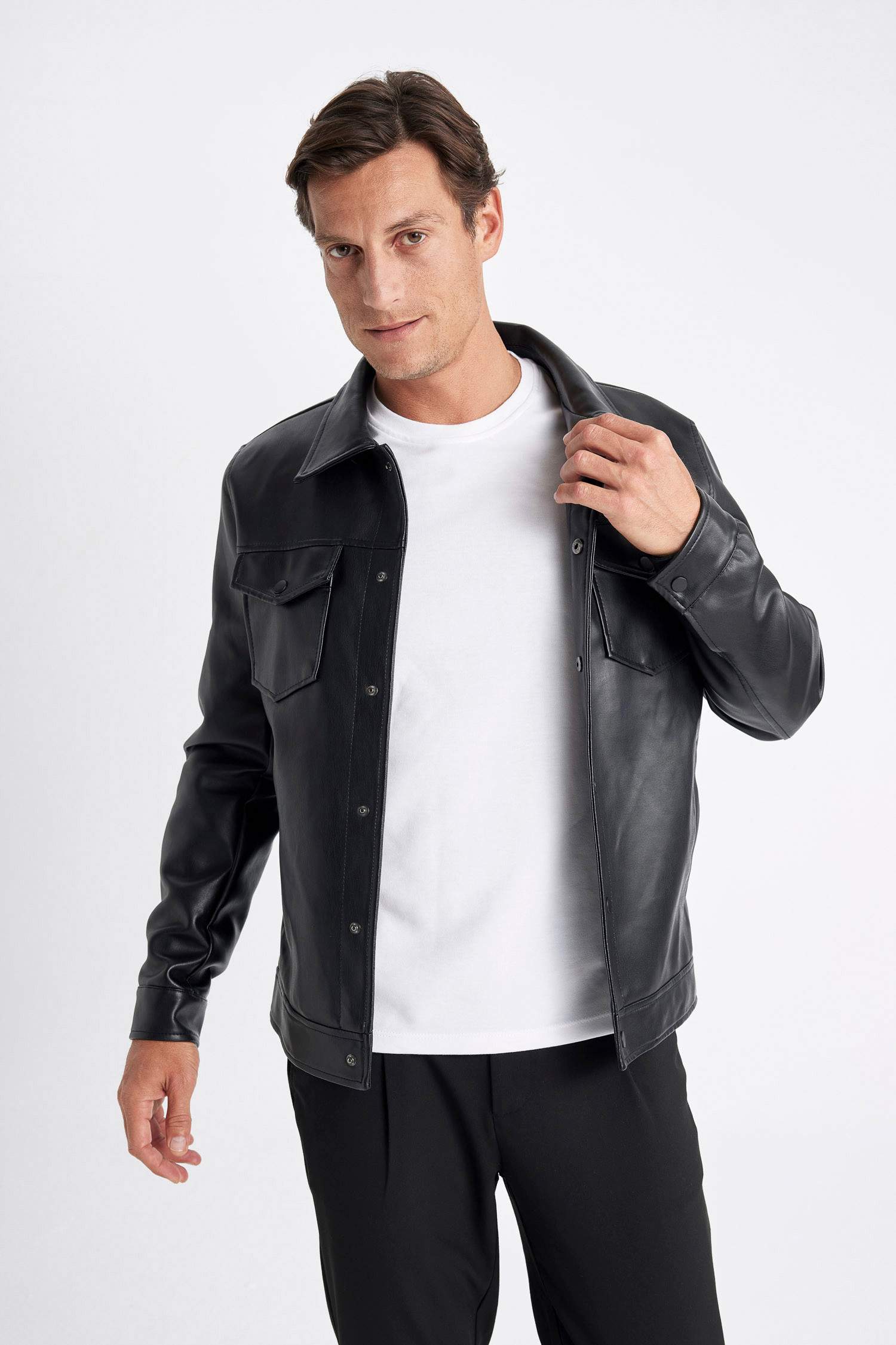 жейде мойыны толық астар ПУ Күртеше