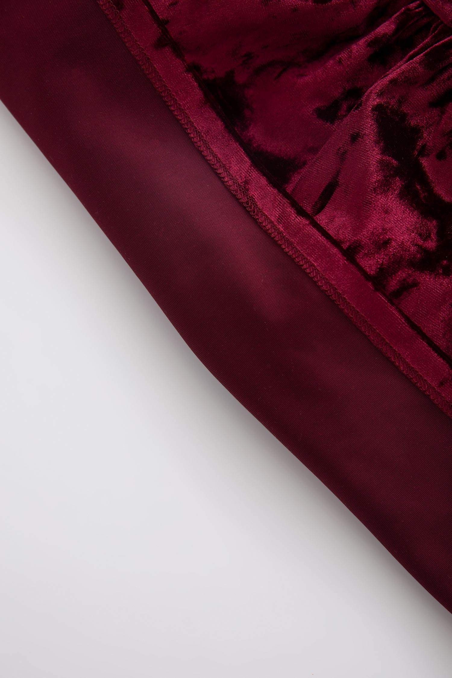 Robe en velours à manches longues pour bébé fille