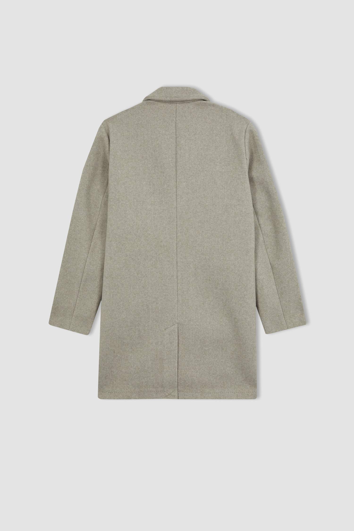 Relax Fit Ceket Yaka Kaşe Kaban