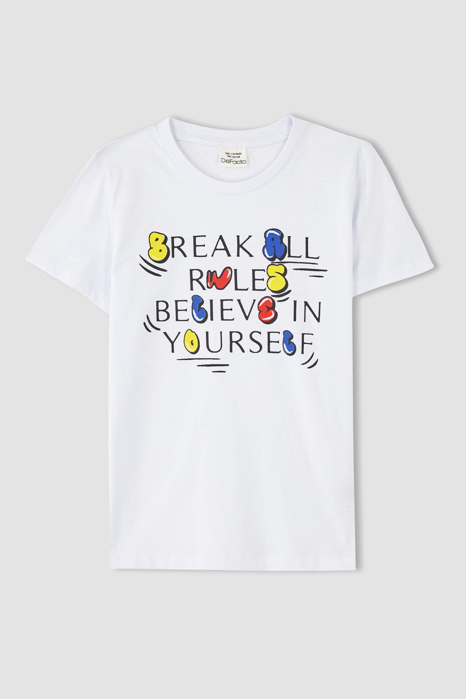 طقم ولادي شورت وتي شيرت مطبوع - قطعتين