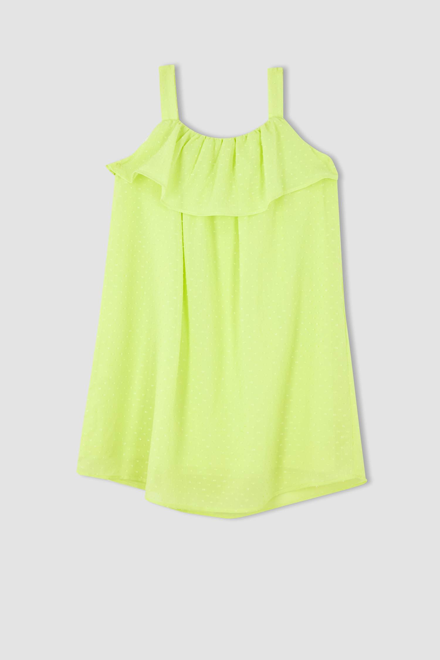 فستان بناتي بحمالات