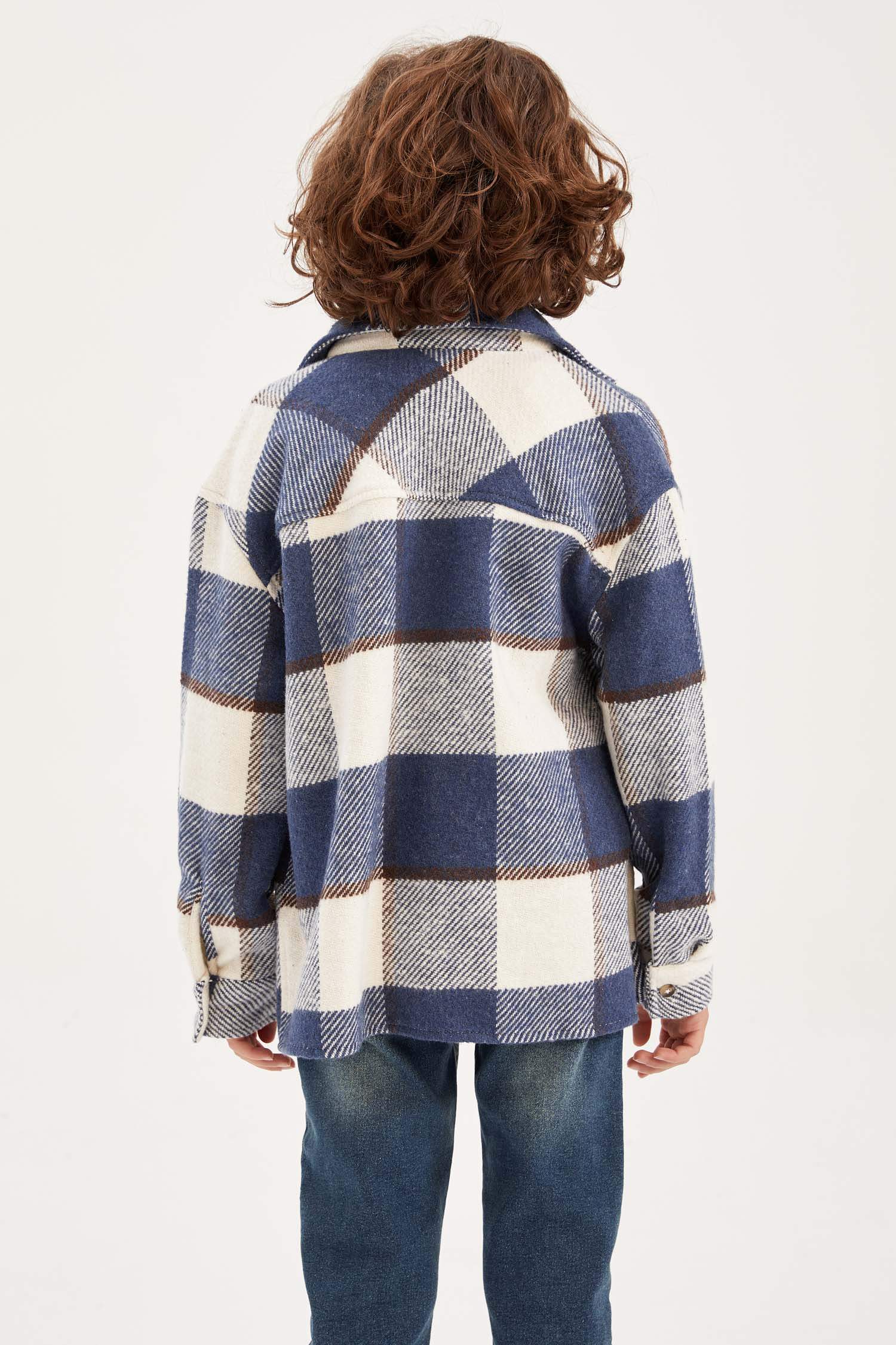 Ұл балаларға арналған ұзын жеңді фланельді көйлегі