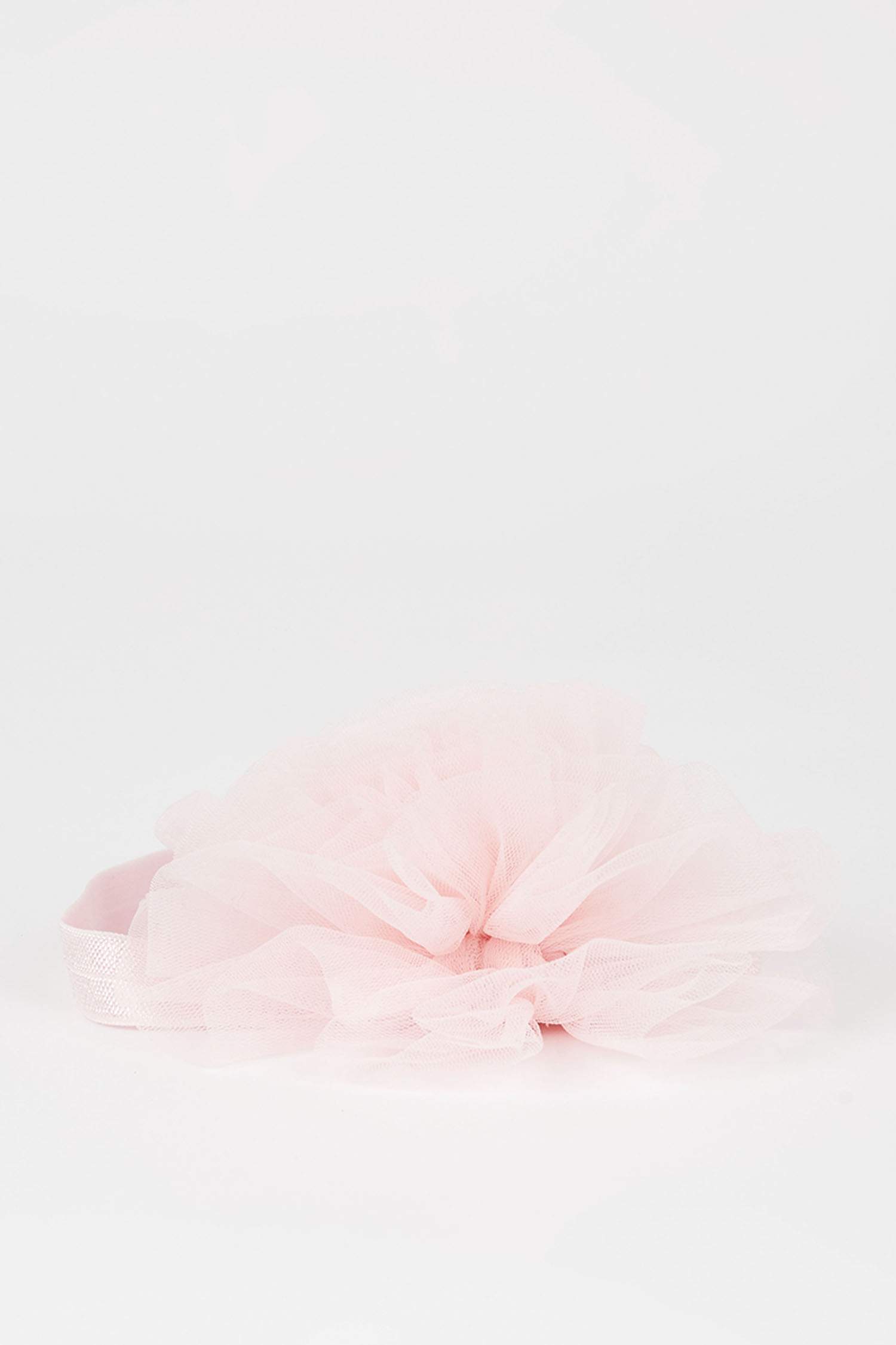 قبعة بيريه وقفازات بناتي بيبي من التول