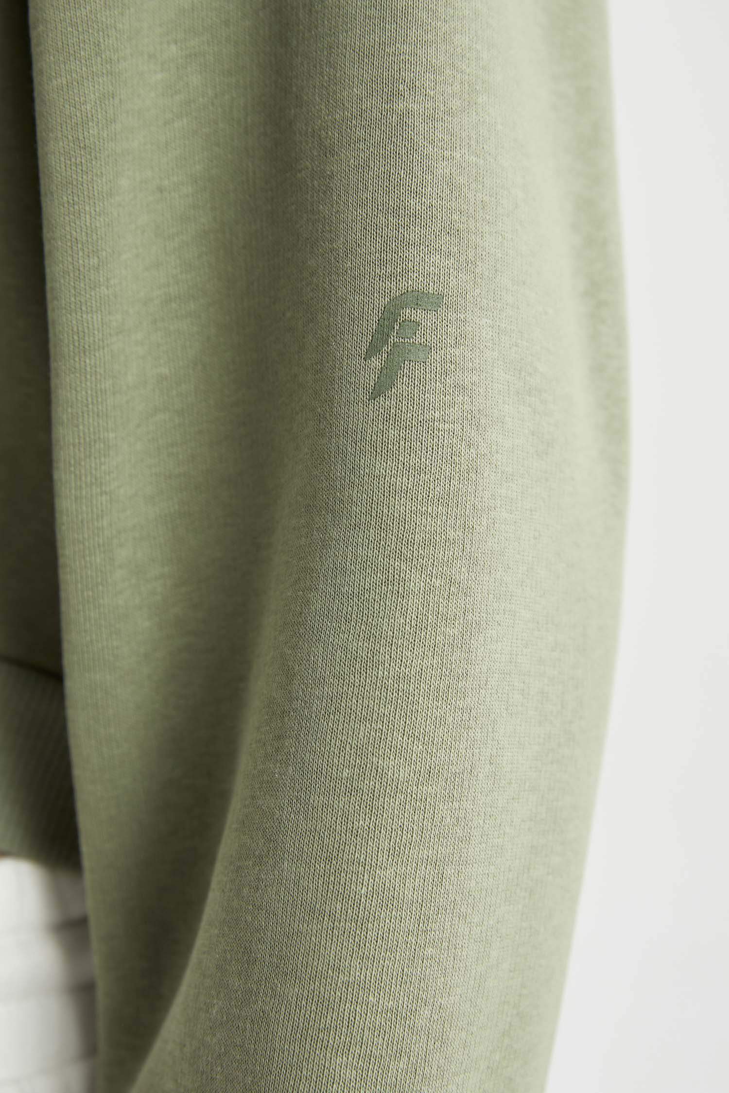 Crew Neck Thick Crop Sweatshirt