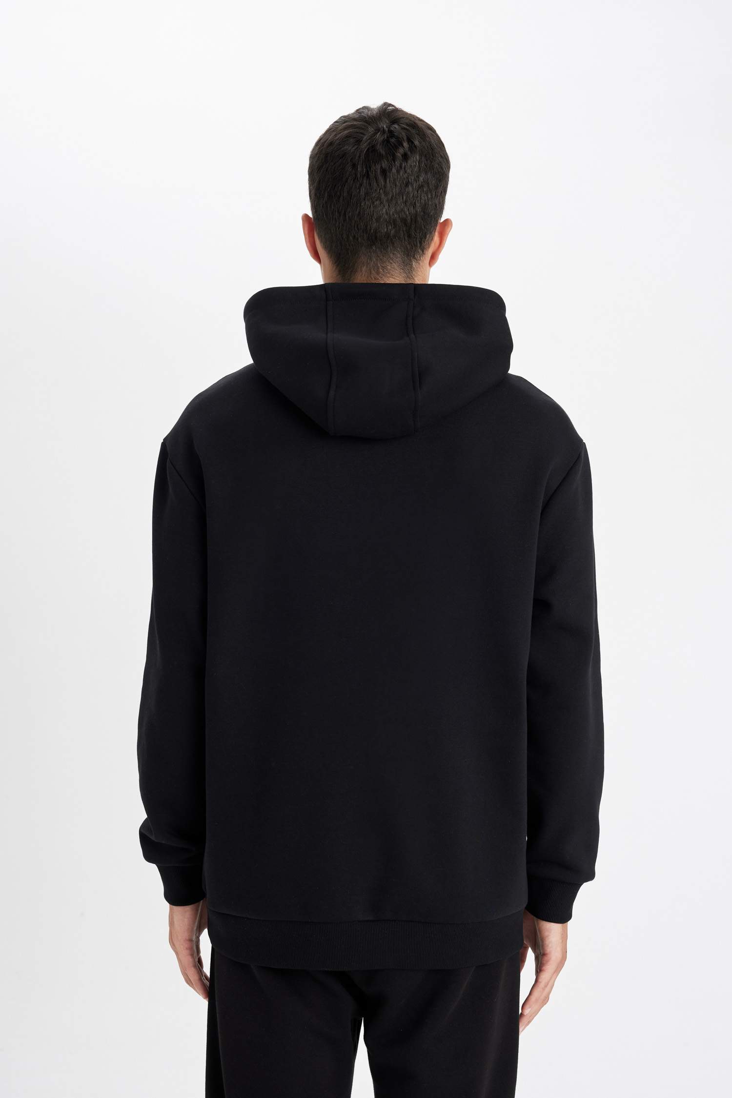 Relax Fit Kapüşonlu Baskılı Sweatshirt