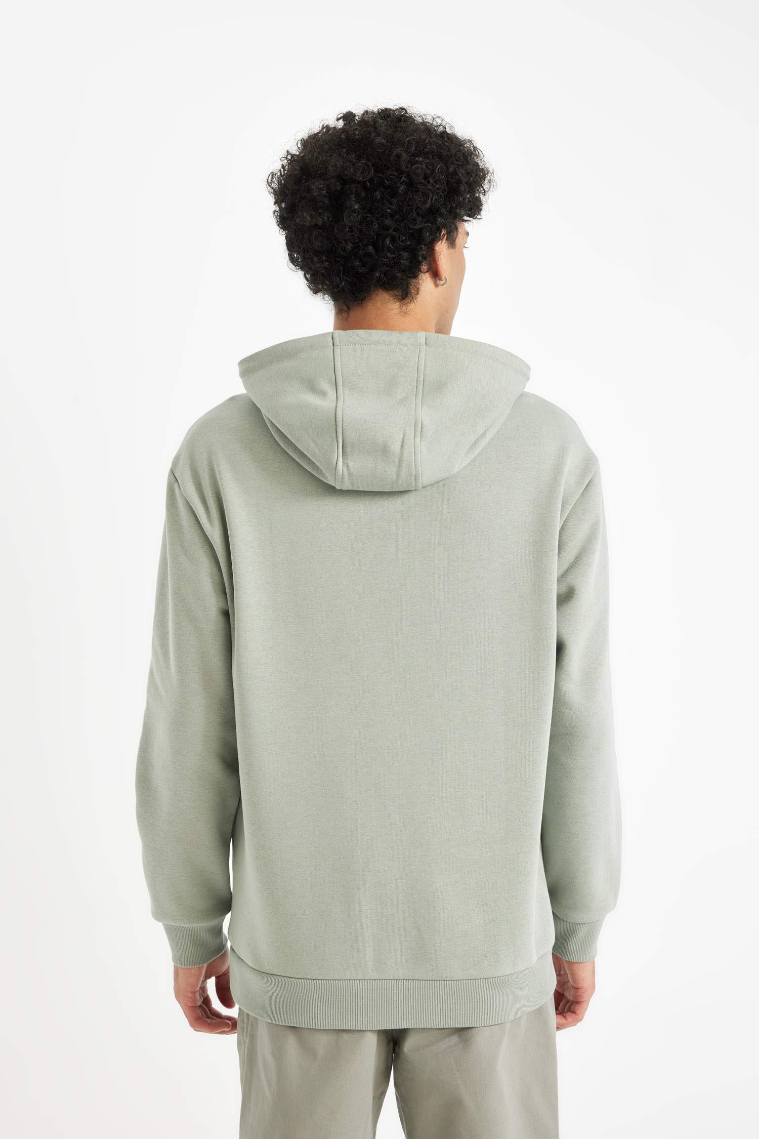 Relax Fit Kapüşonlu Baskılı Sweatshirt