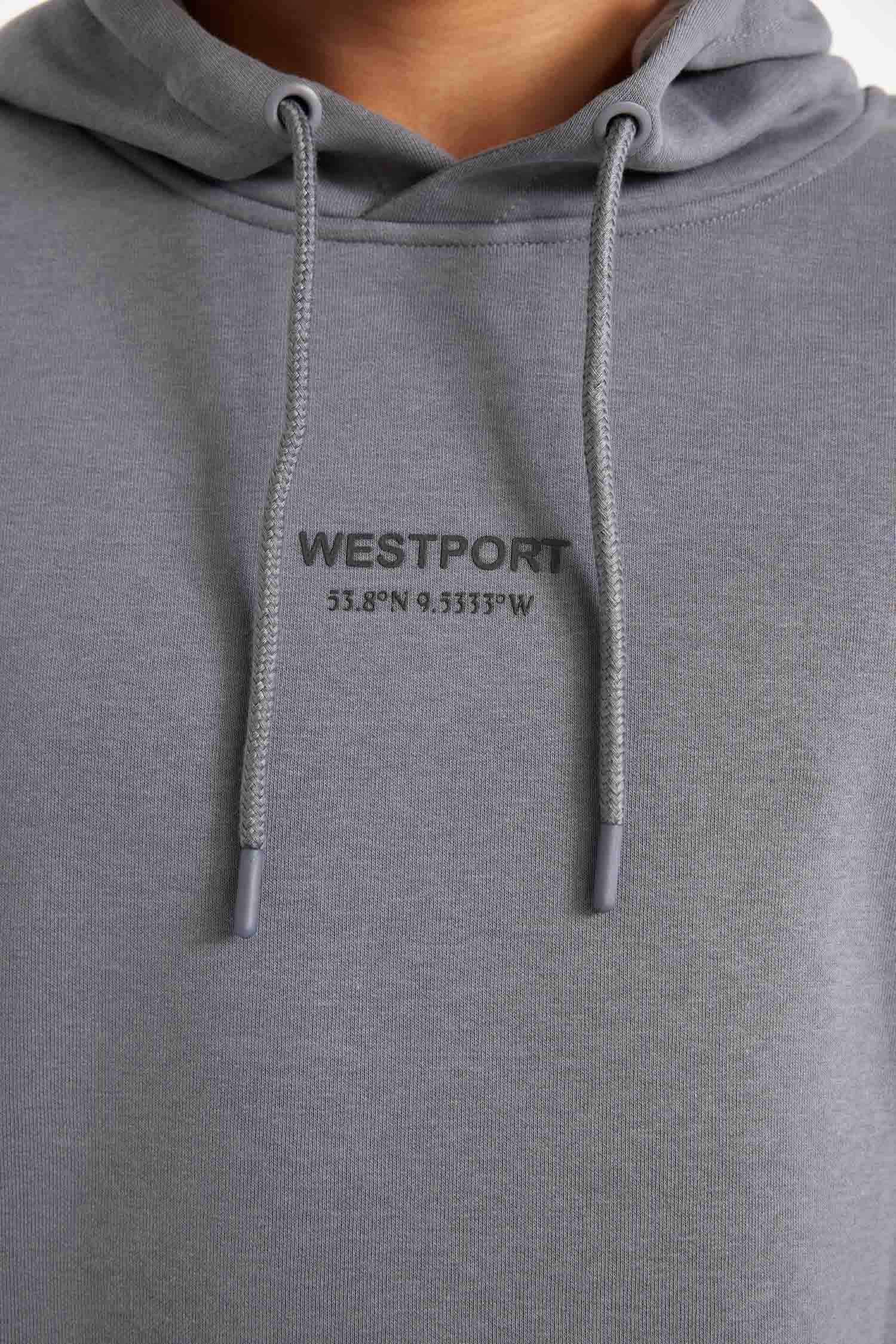 Relax Fit Kapüşonlu Baskılı Sweatshirt