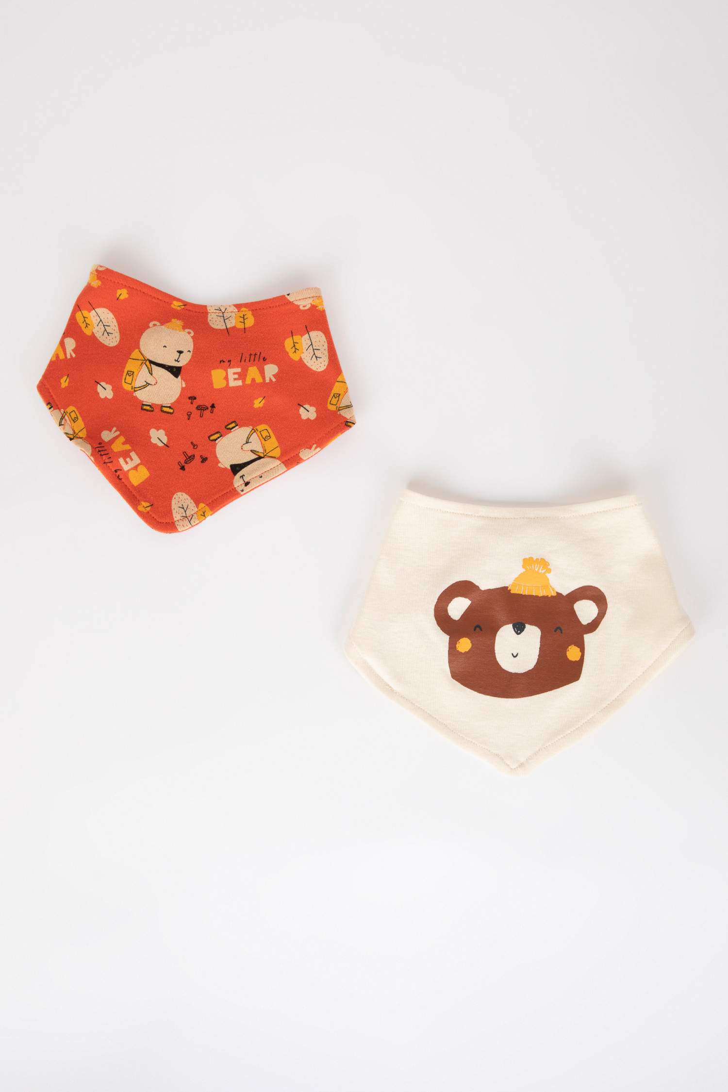 Baby Boy Animal Patterned Rib 2-Pack Apron