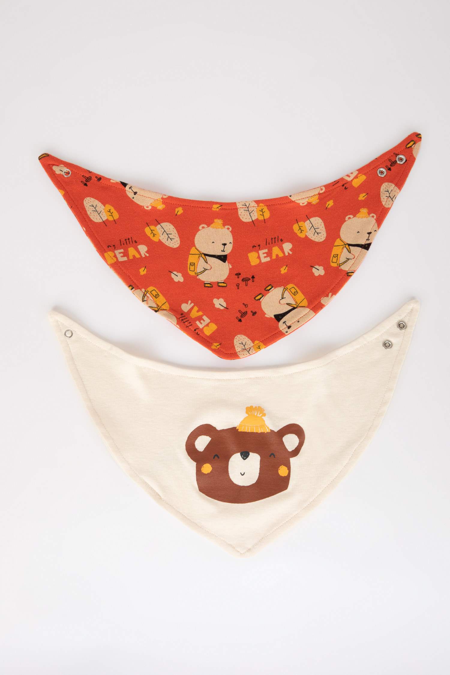 Baby Boy Animal Patterned Rib 2-Pack Apron